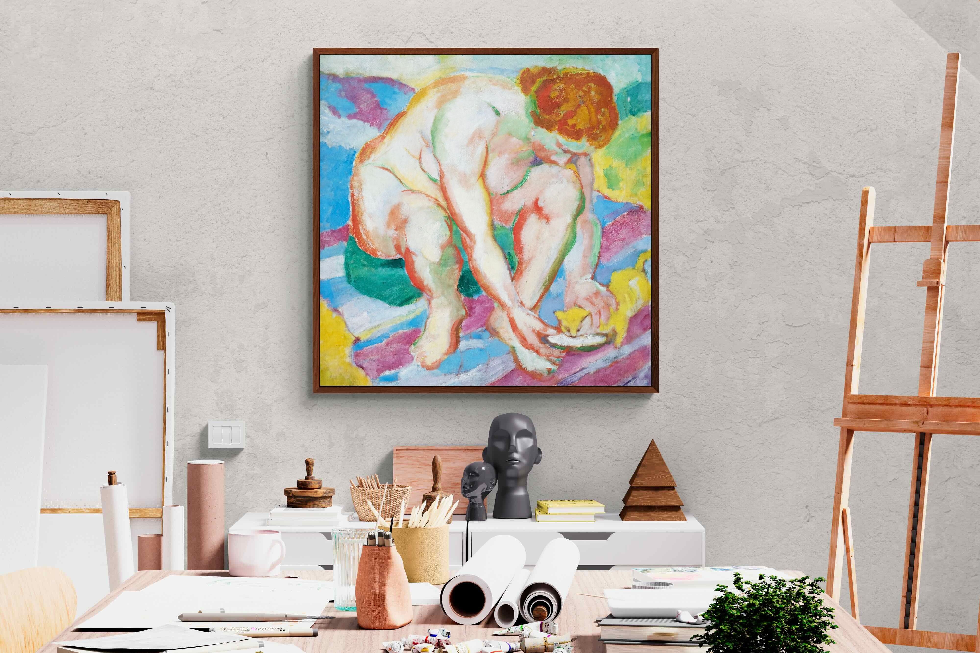 Pixalot Nude with Cat