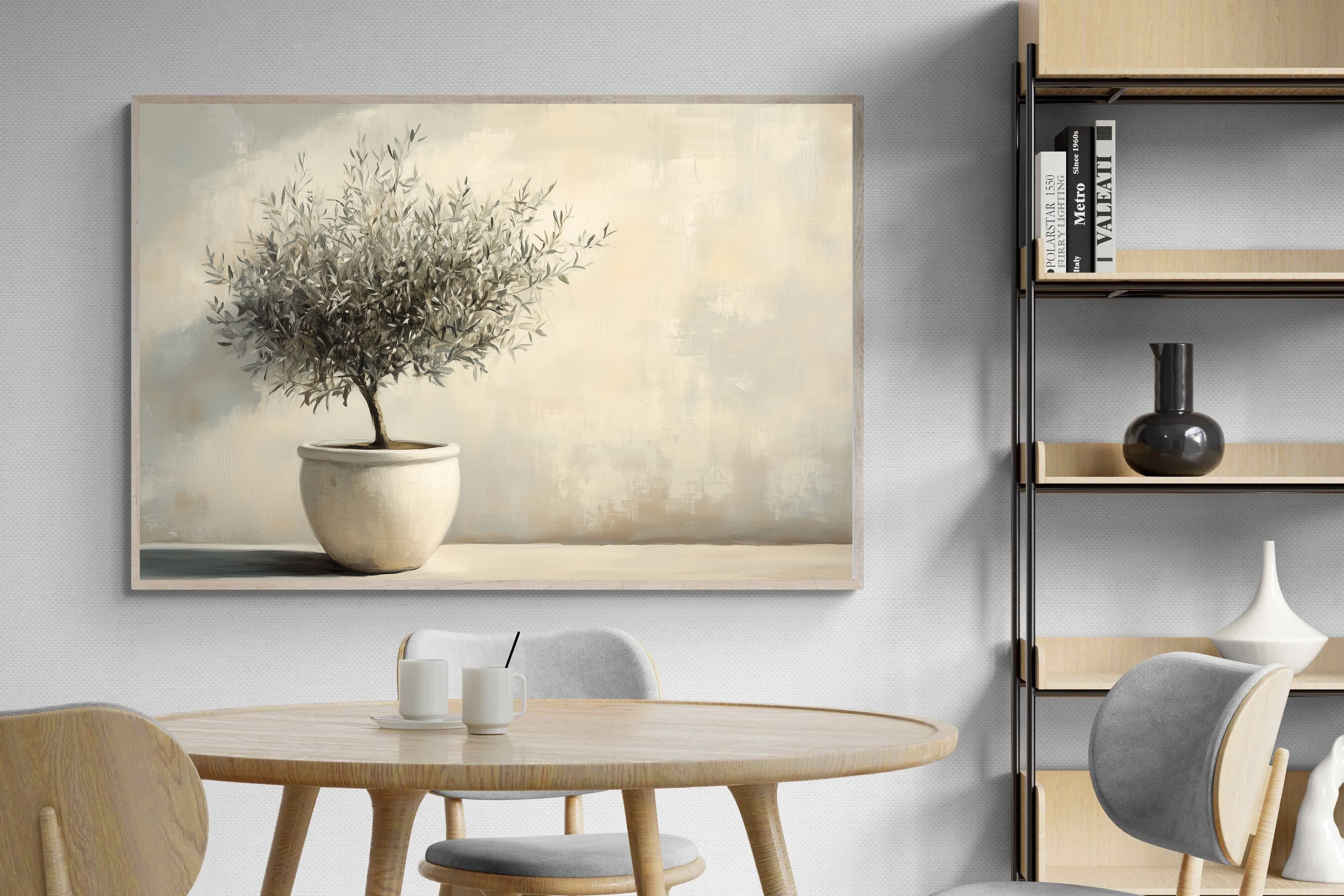 Pixalot Olive Tree in White Pot