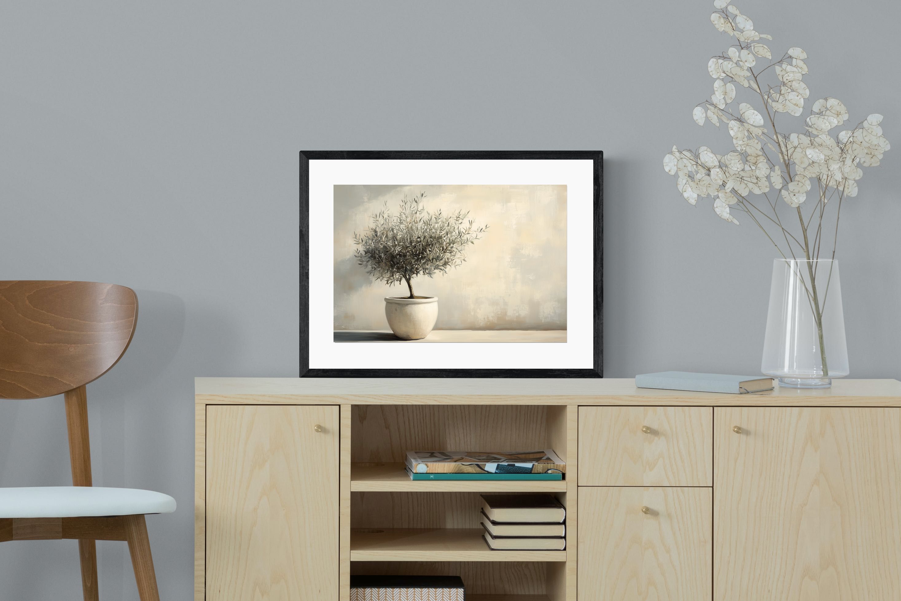 Pixalot Olive Tree in White Pot