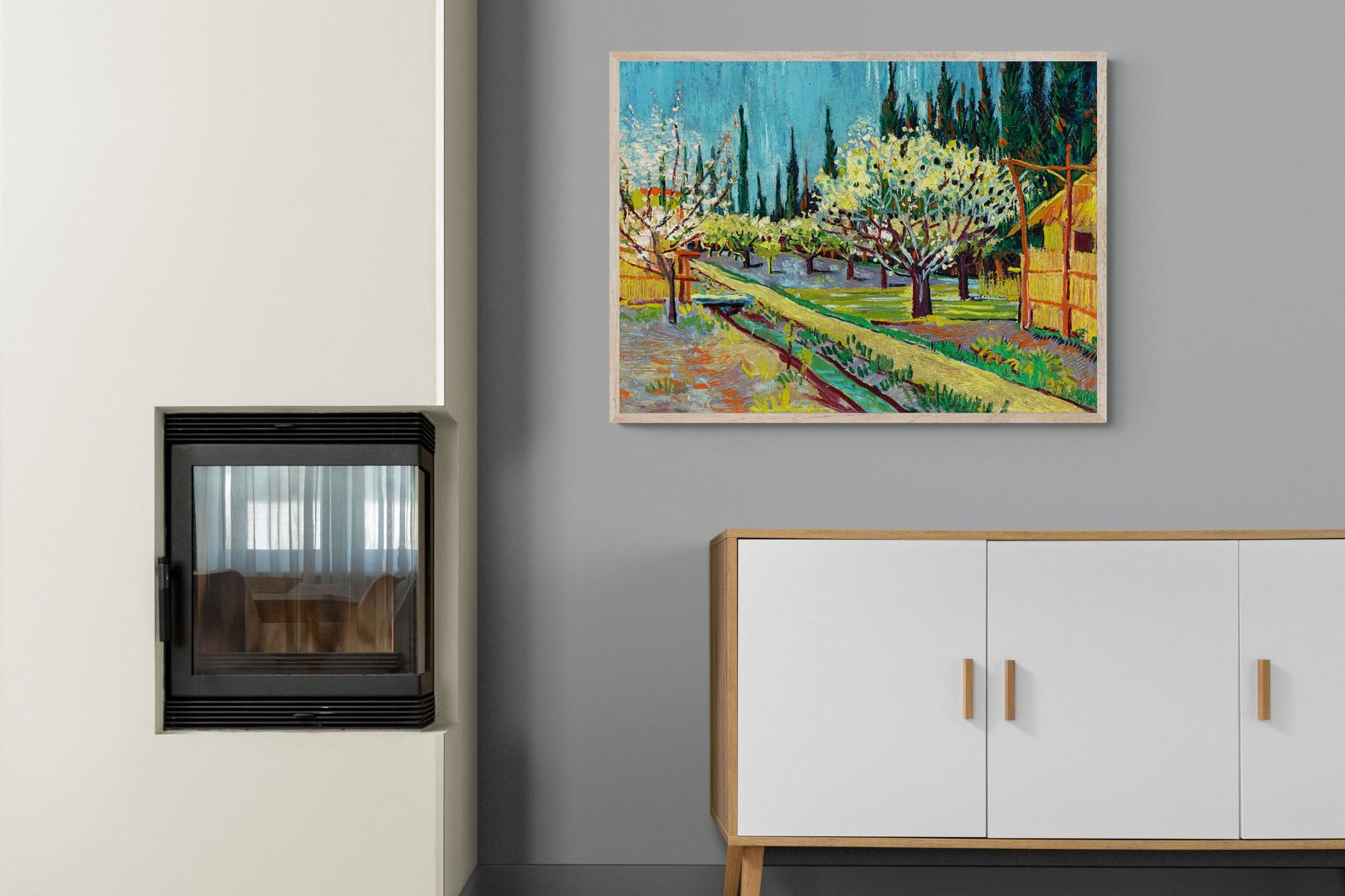 Pixalot ® Orchard Bordered by Cypresses