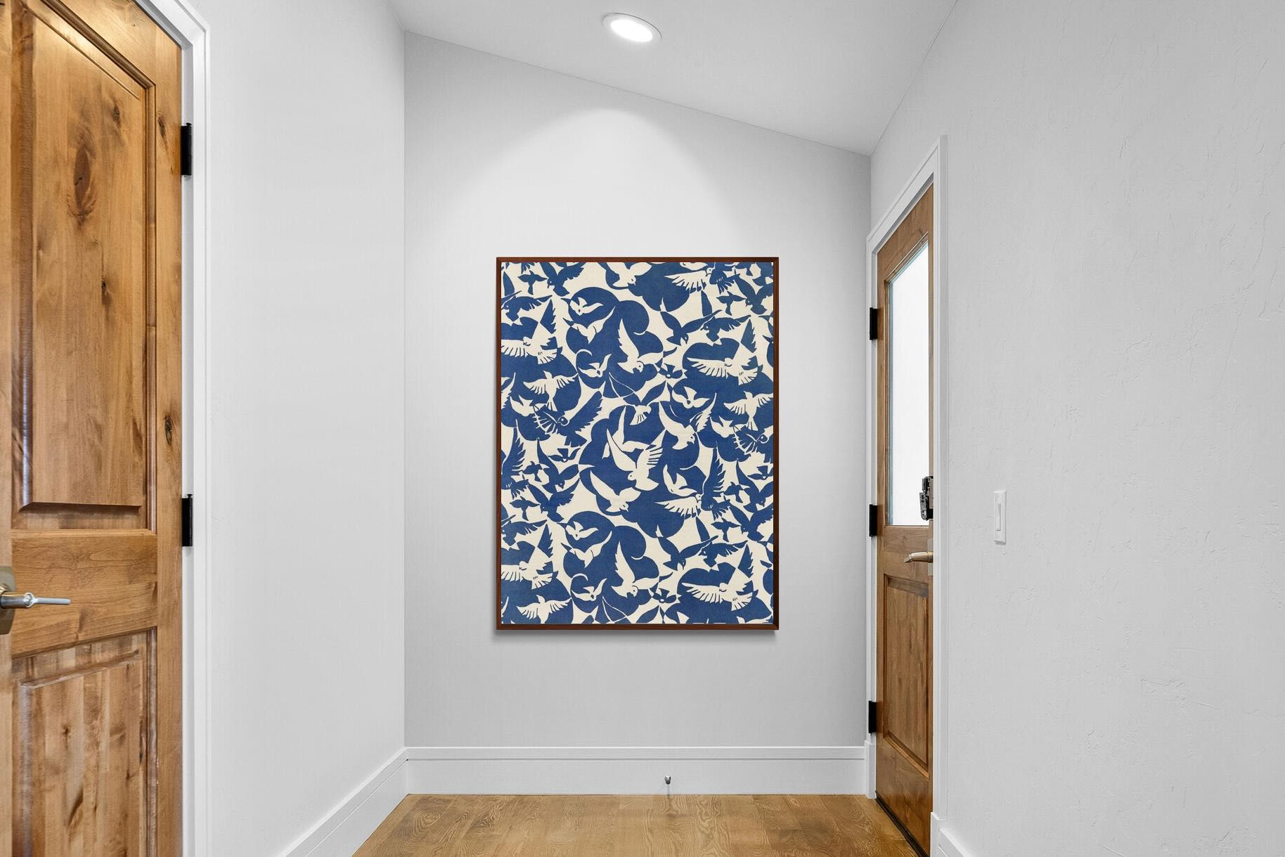 Pixalot Pigeons in White & Blue