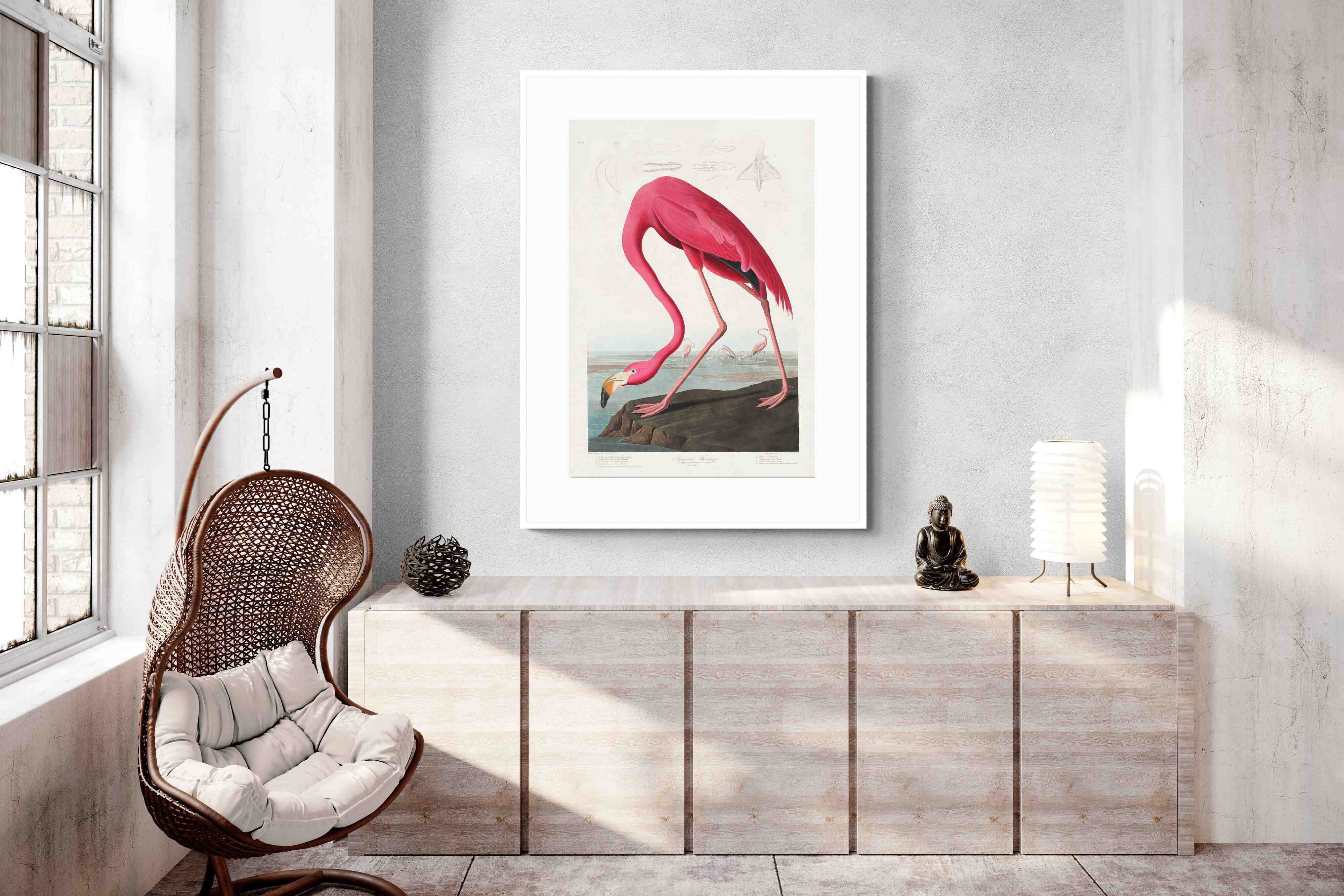 Pixalot Pink Flamingo (Birds of America 1827)