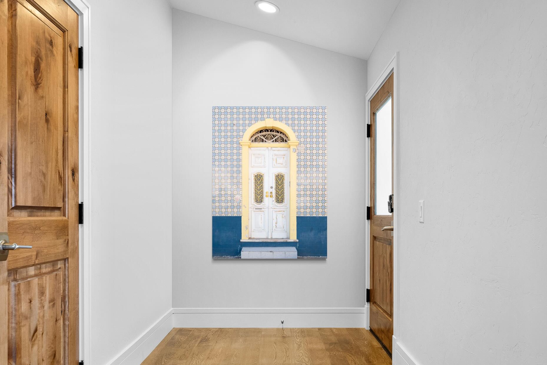 Pixalot Blue and Yellow Facade