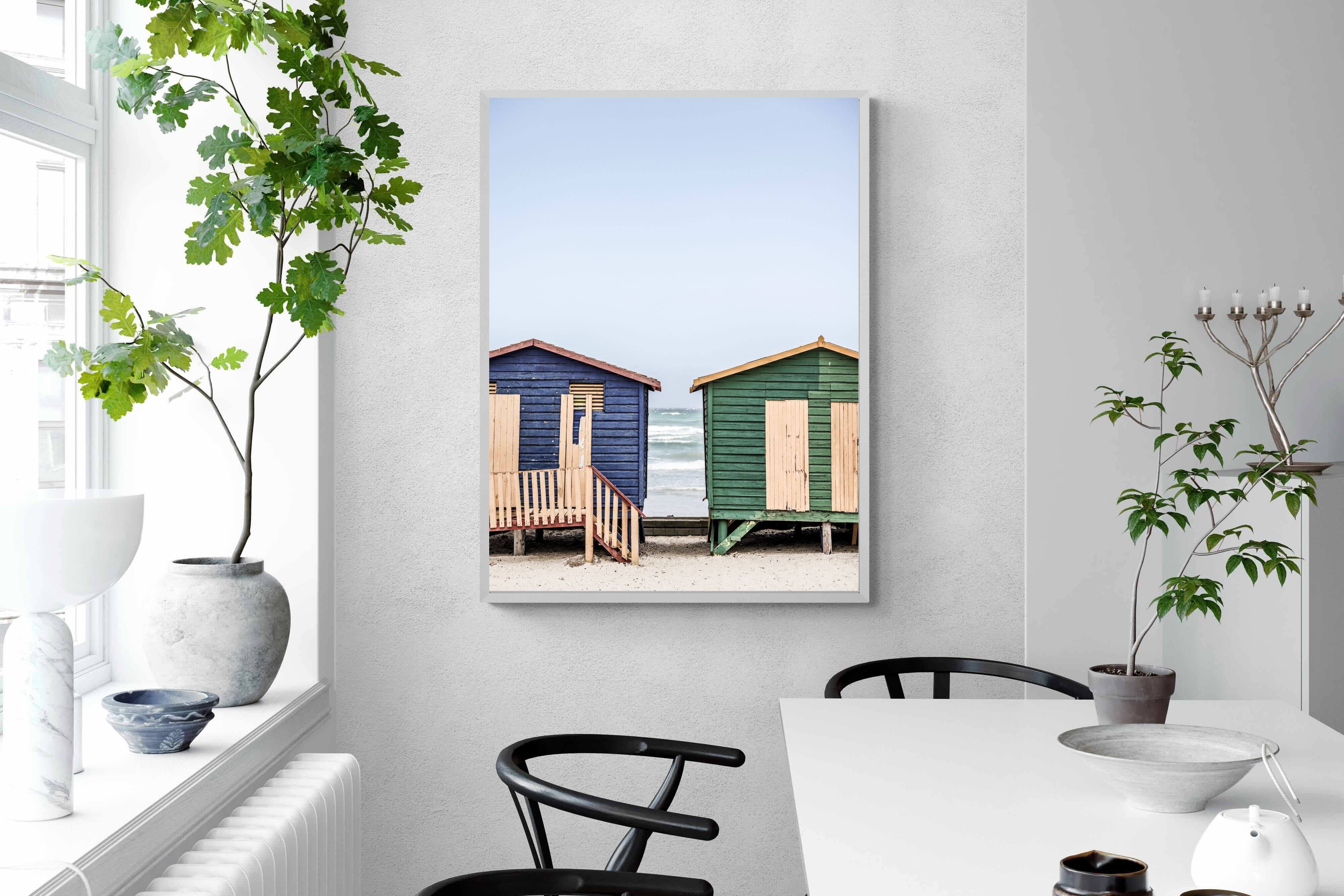 Pixalot Blue & Green Beach Huts