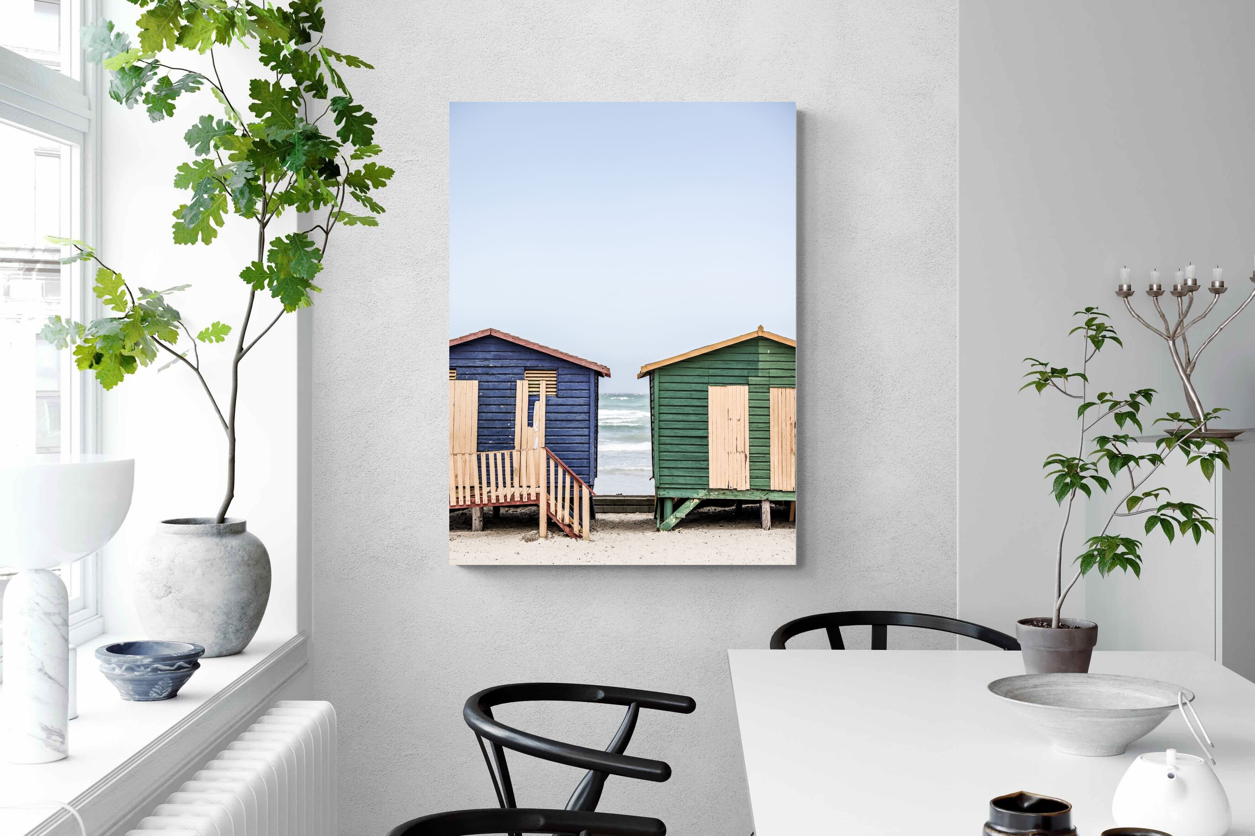 Pixalot Blue & Green Beach Huts