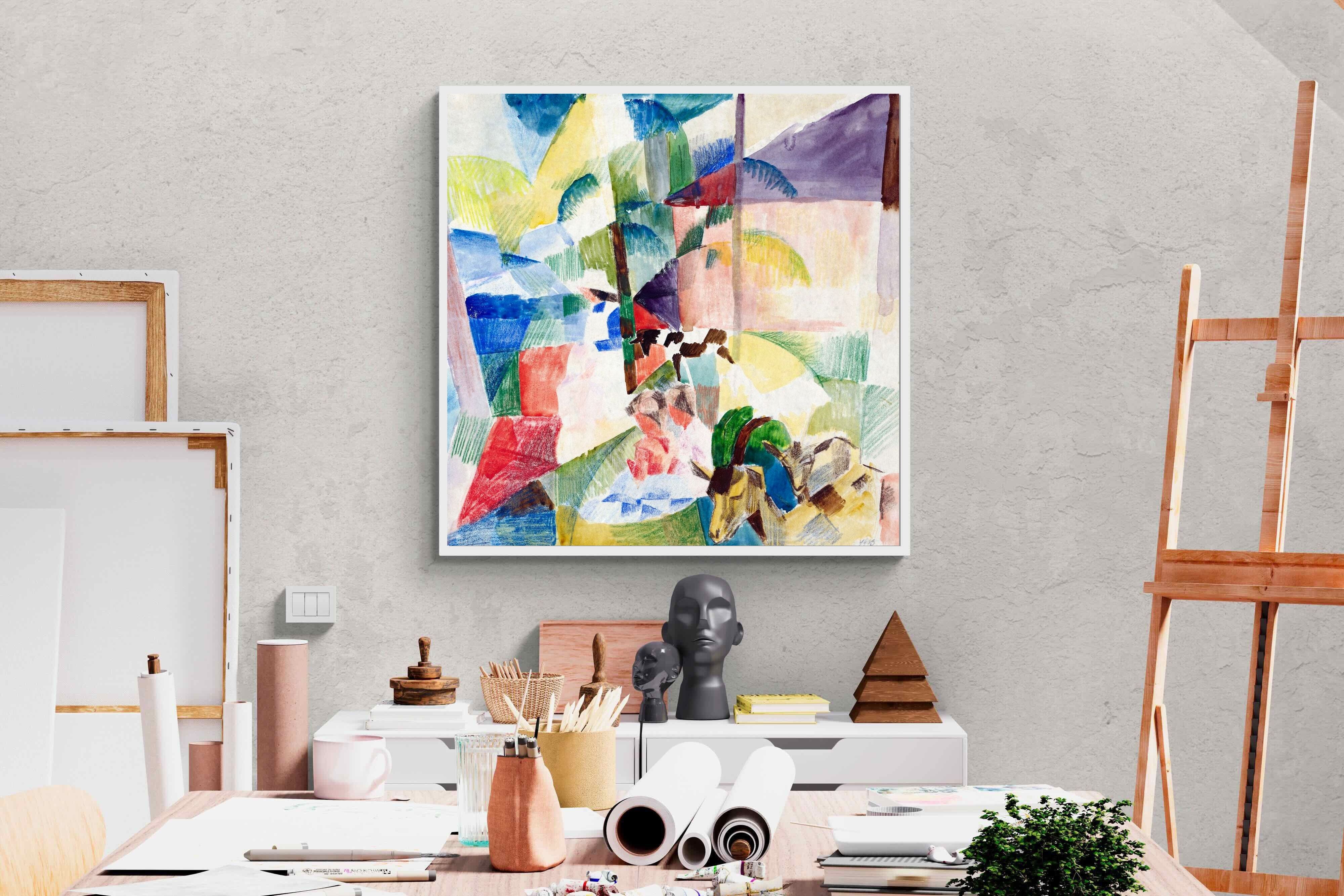 Pixalot ® Landscape with Children and Goats