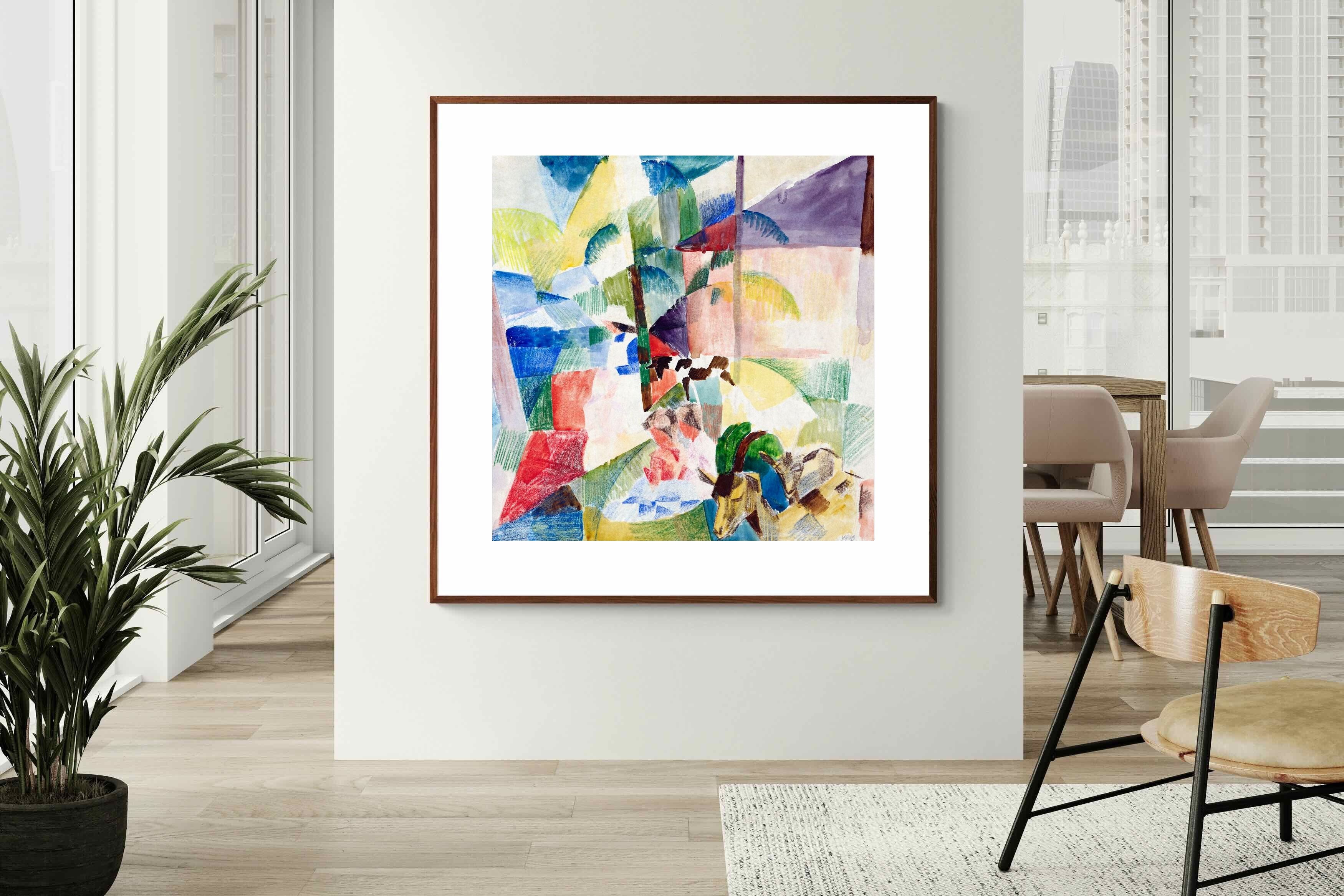Pixalot ® Landscape with Children and Goats