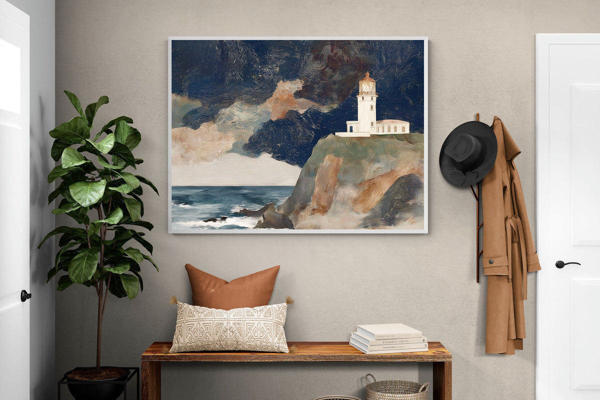 Pixalot ® Lighthouse on a Stormy Cliff