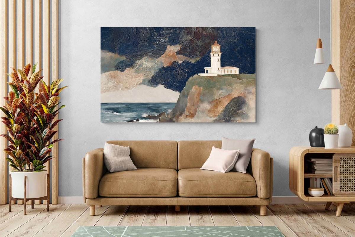 Pixalot ® Lighthouse on a Stormy Cliff