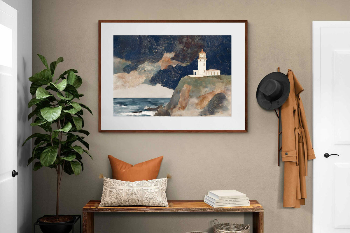 Pixalot ® Lighthouse on a Stormy Cliff