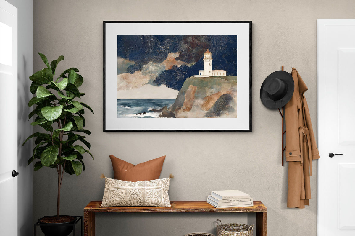 Pixalot ® Lighthouse on a Stormy Cliff