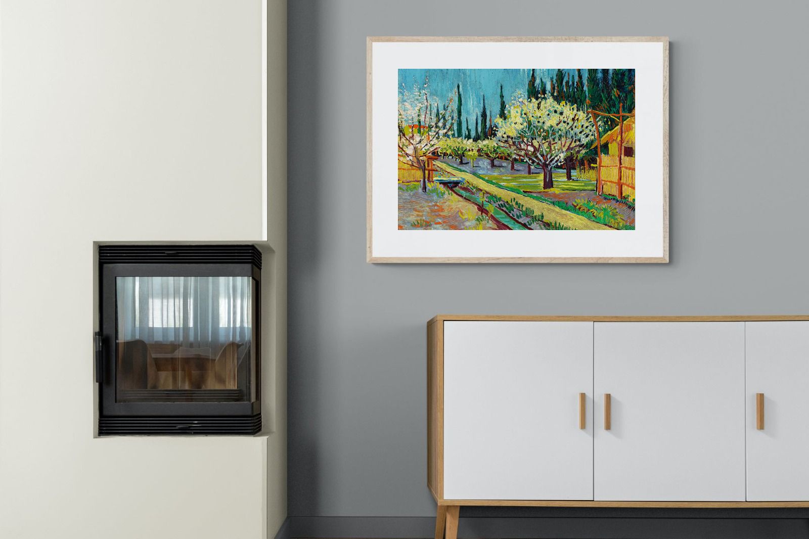 Pixalot ® Orchard Bordered by Cypresses