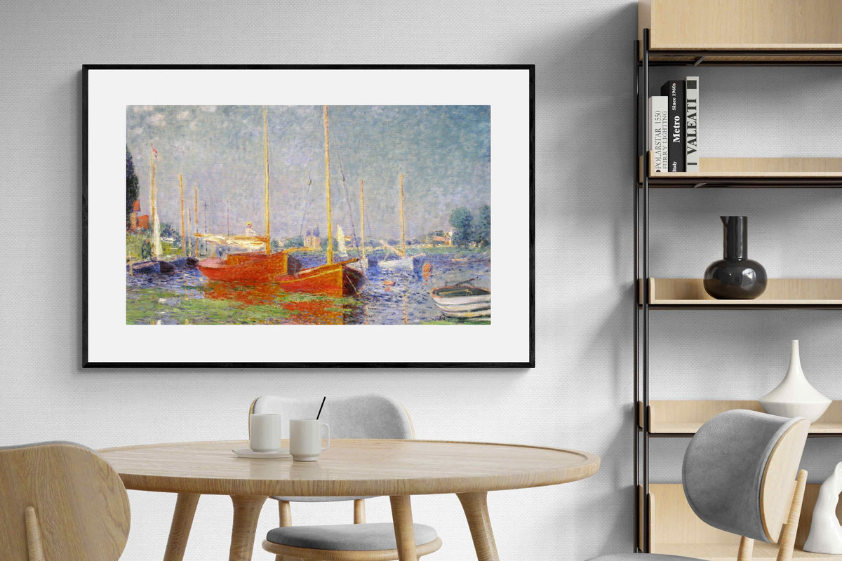 Pixalot ® Red Boats at Argenteuil