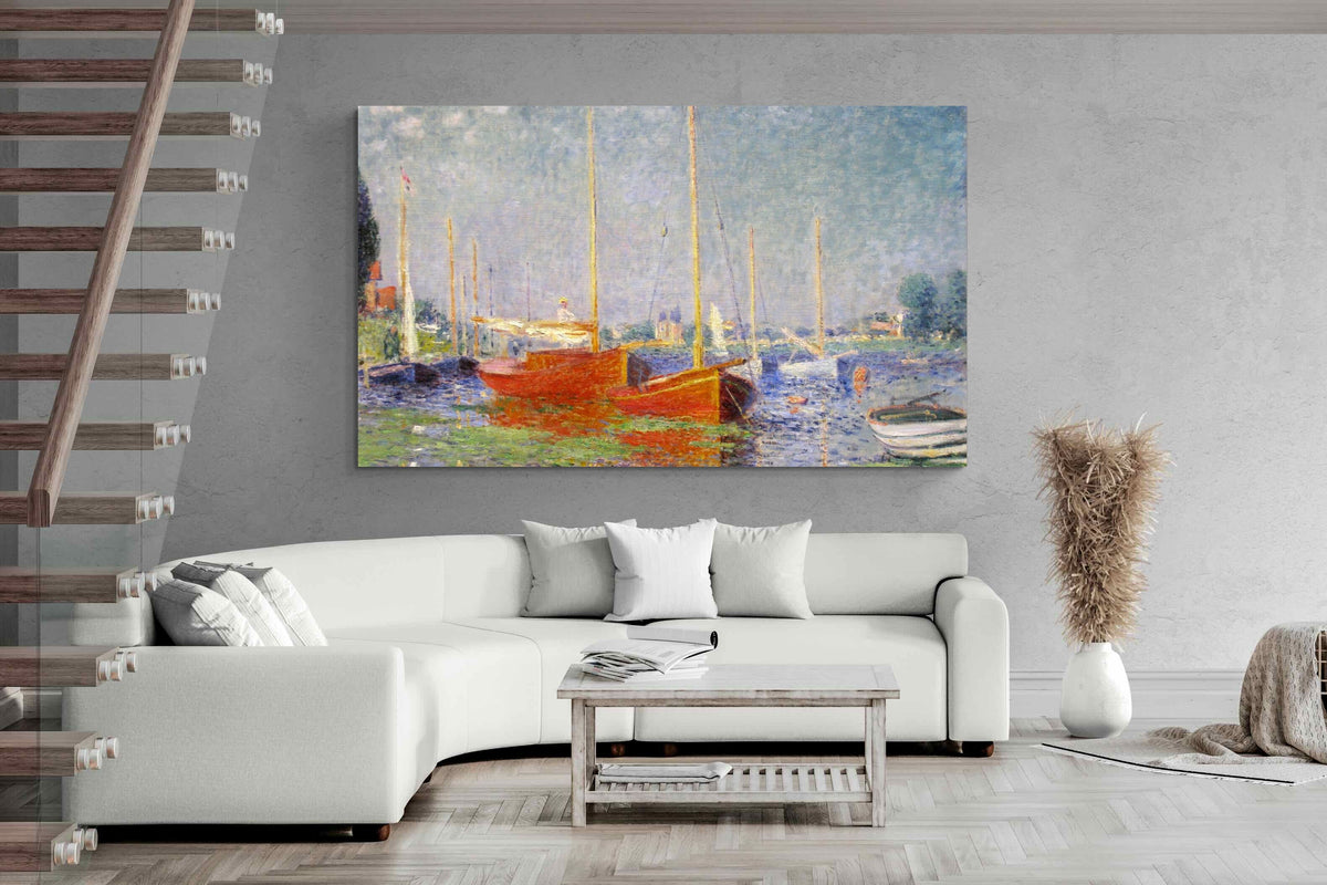 Pixalot ® Red Boats at Argenteuil