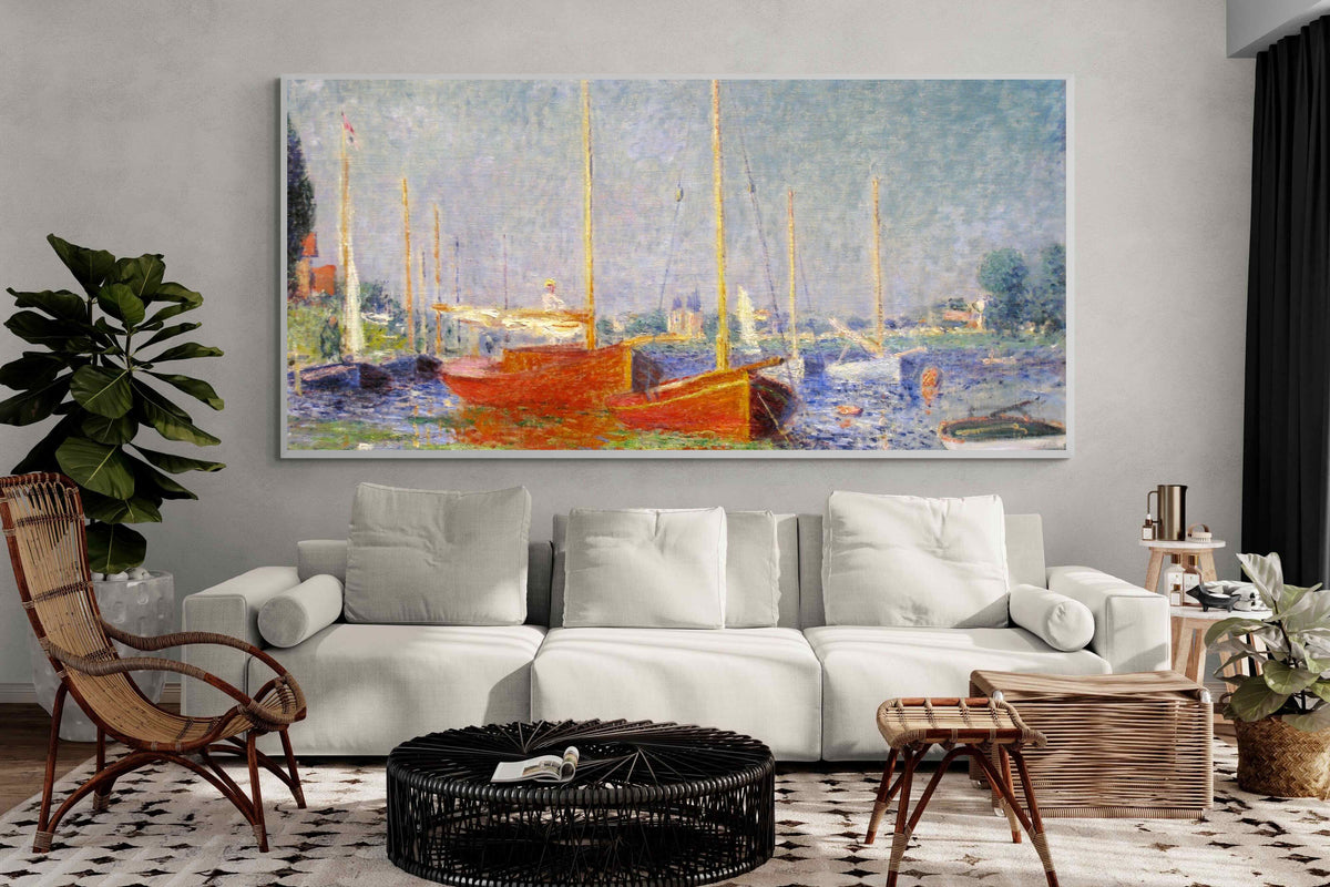 Pixalot ® Red Boats at Argenteuil