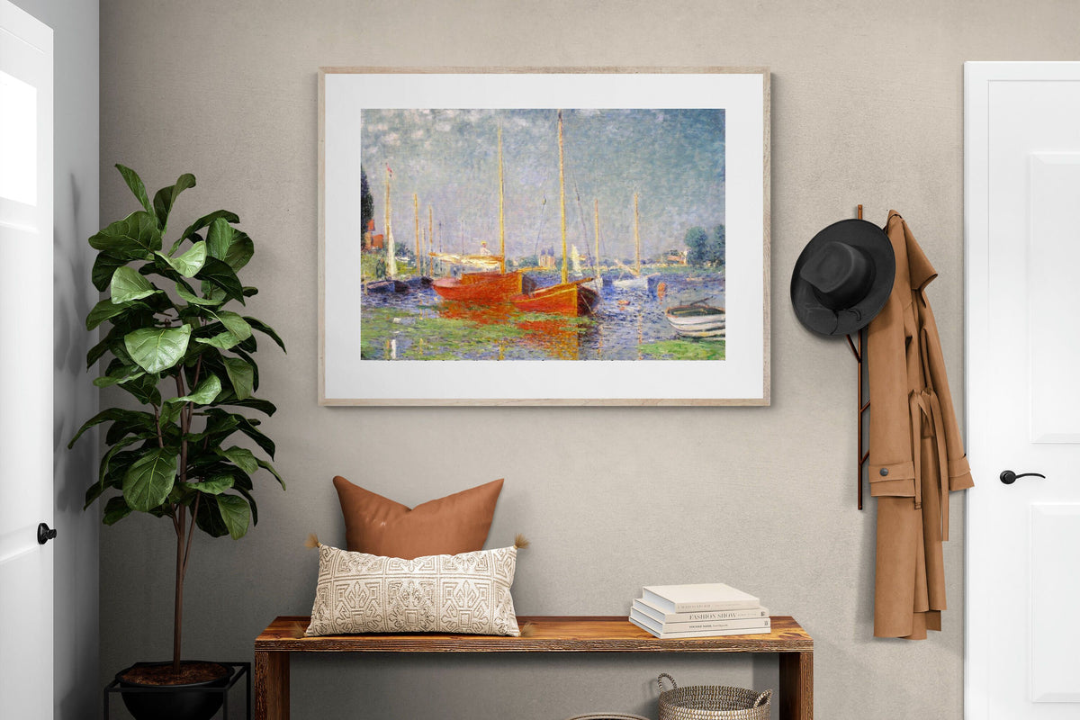 Pixalot ® Red Boats at Argenteuil