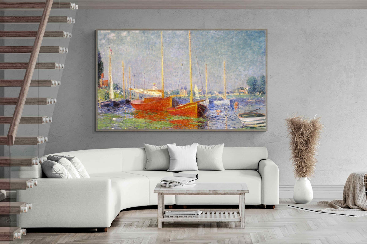 Pixalot ® Red Boats at Argenteuil