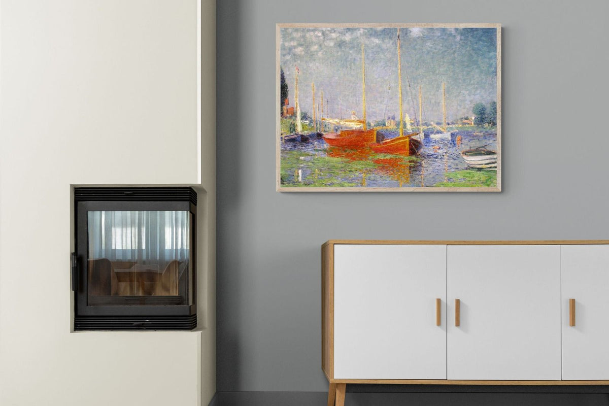 Pixalot ® Red Boats at Argenteuil