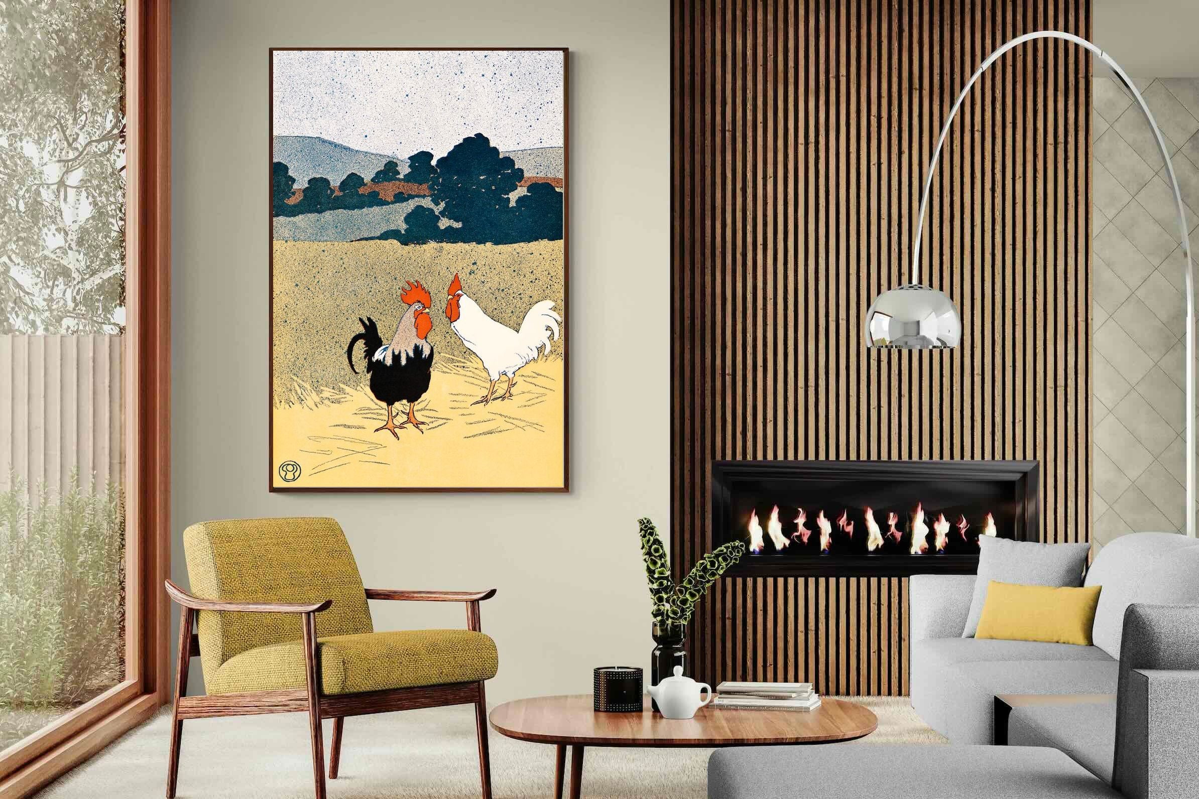 Pixalot ® Two Roosters