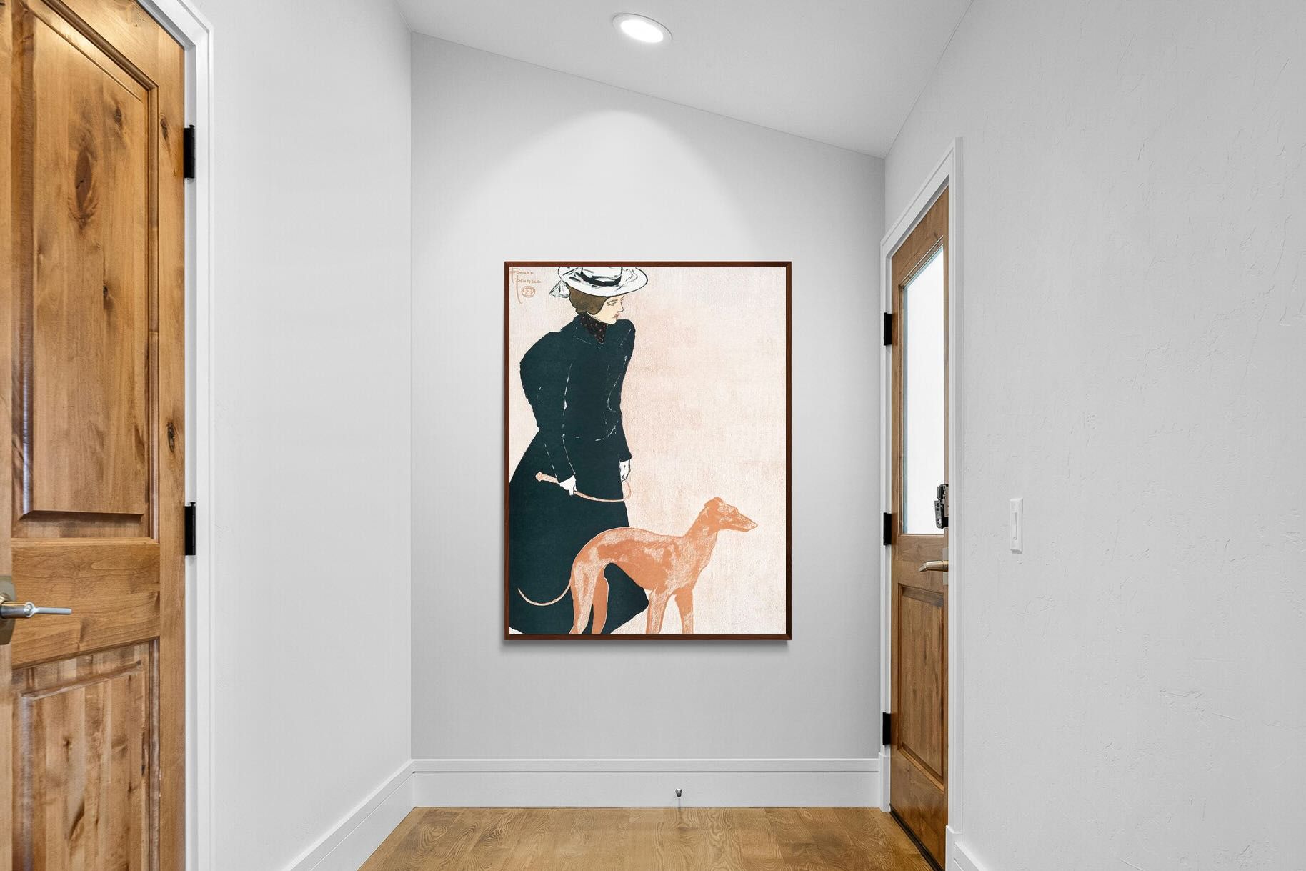 Pixalot ® Woman with Greyhound