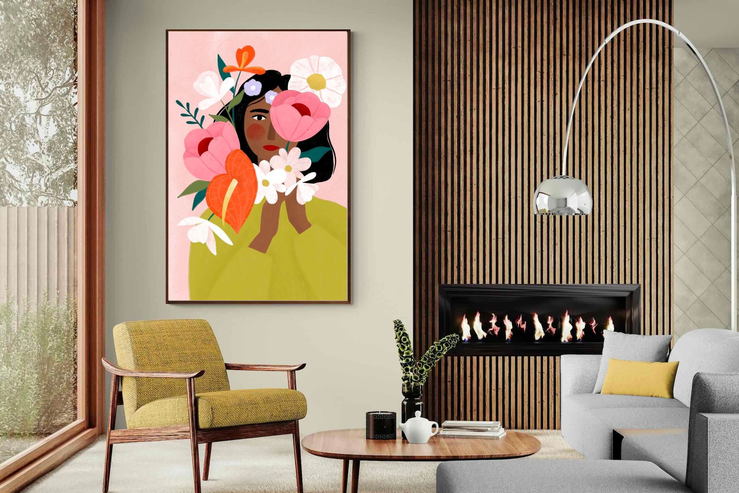 Pixalot ® Woman with Vibrant Flowers