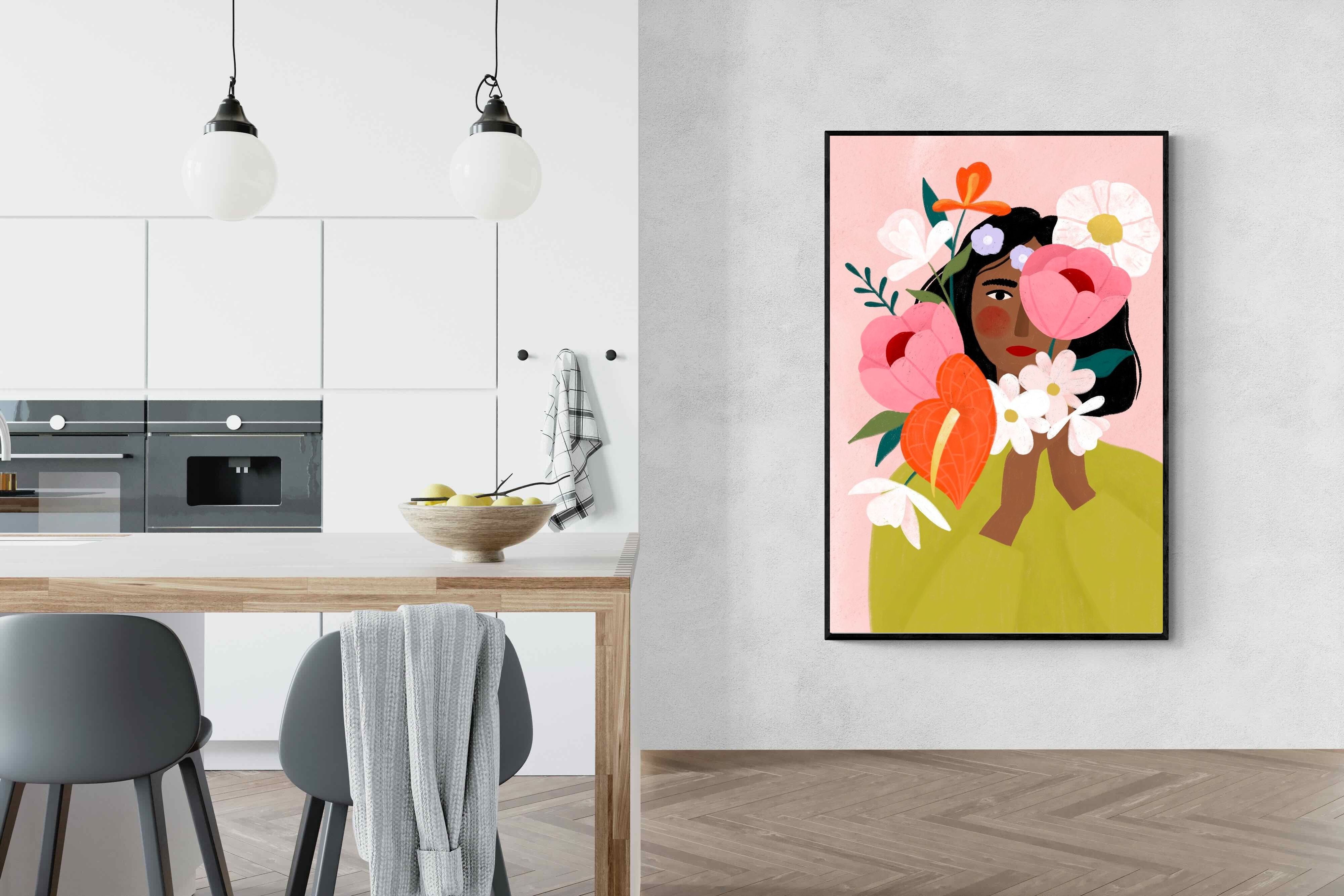 Pixalot ® Woman with Vibrant Flowers