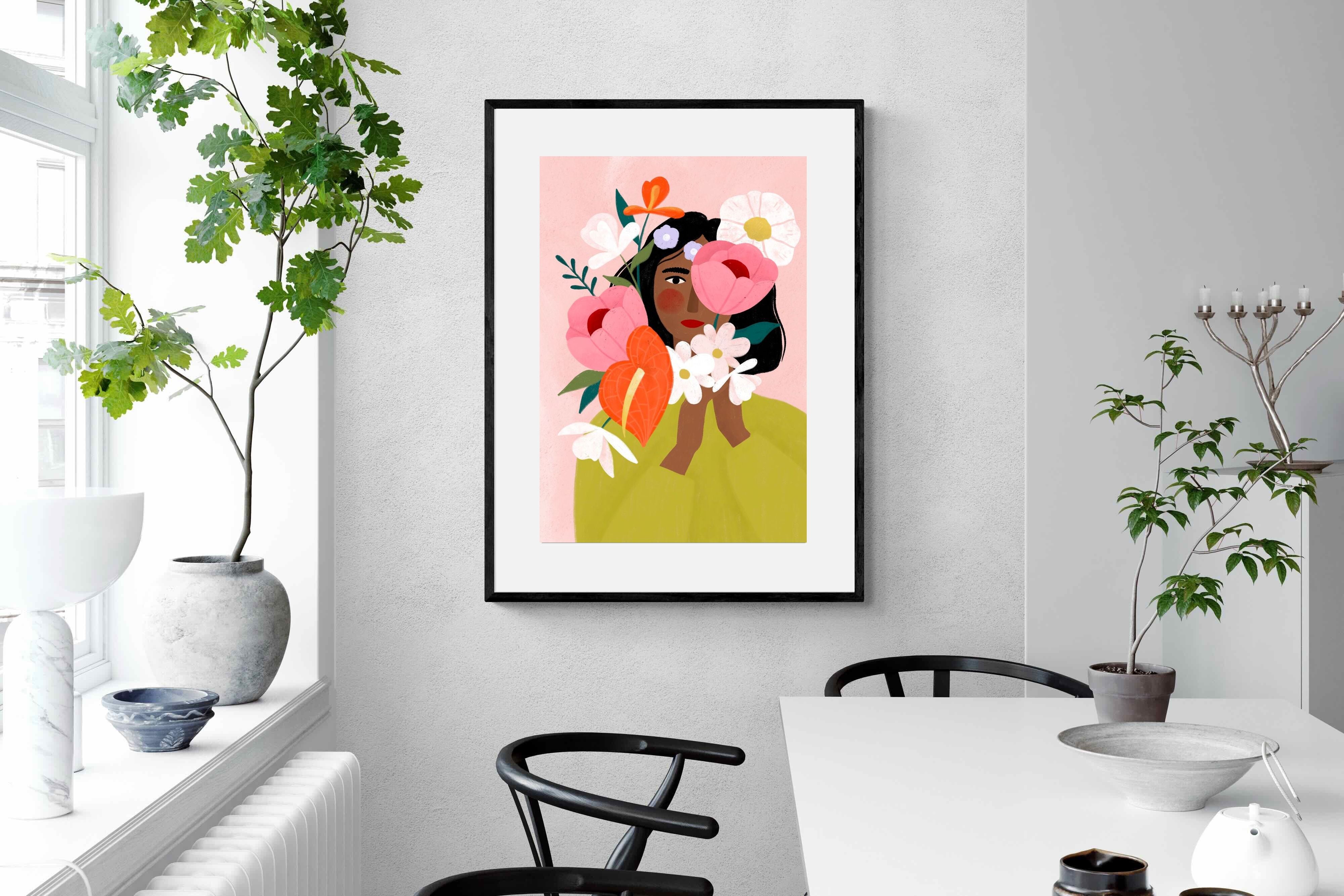 Pixalot ® Woman with Vibrant Flowers