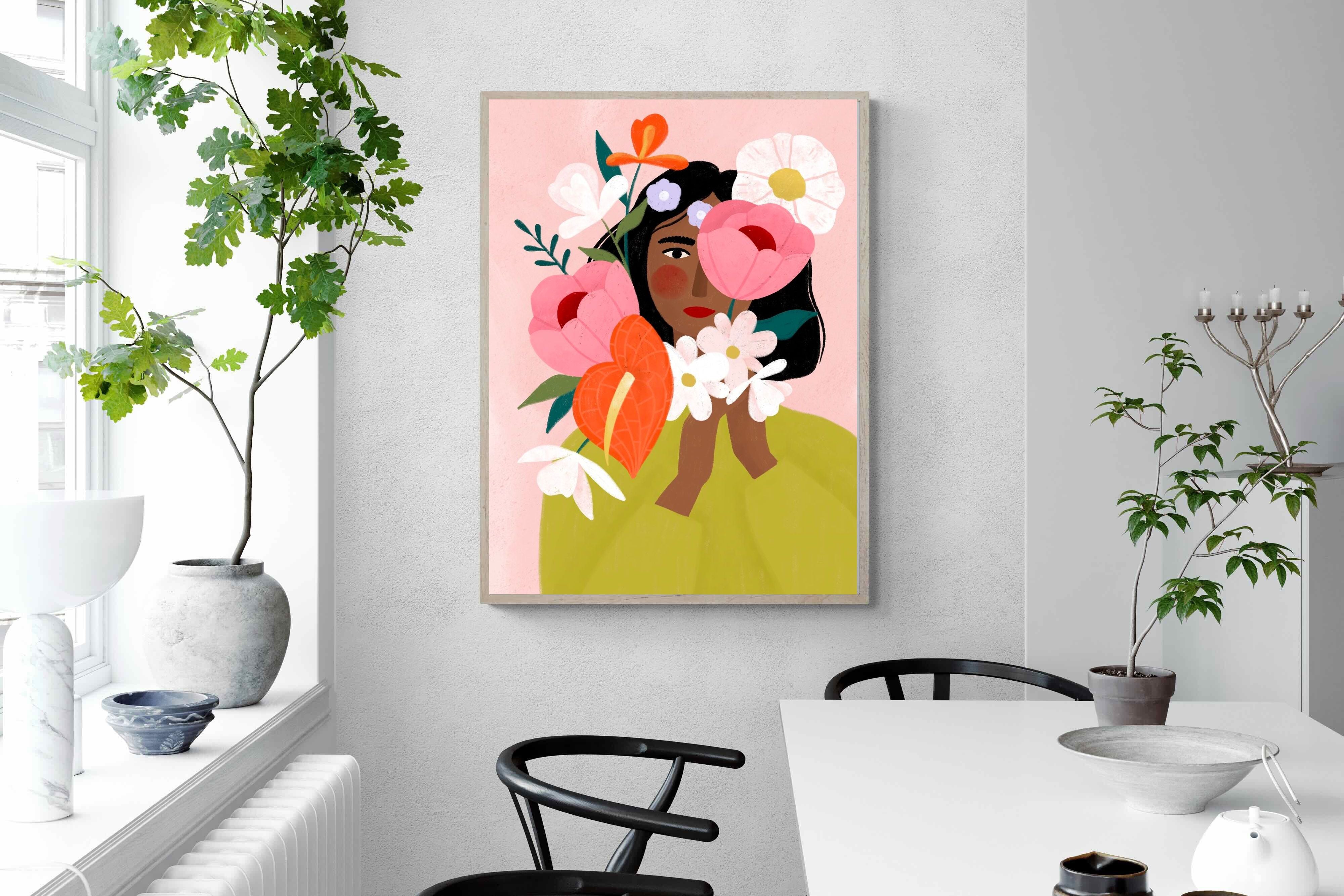 Pixalot ® Woman with Vibrant Flowers
