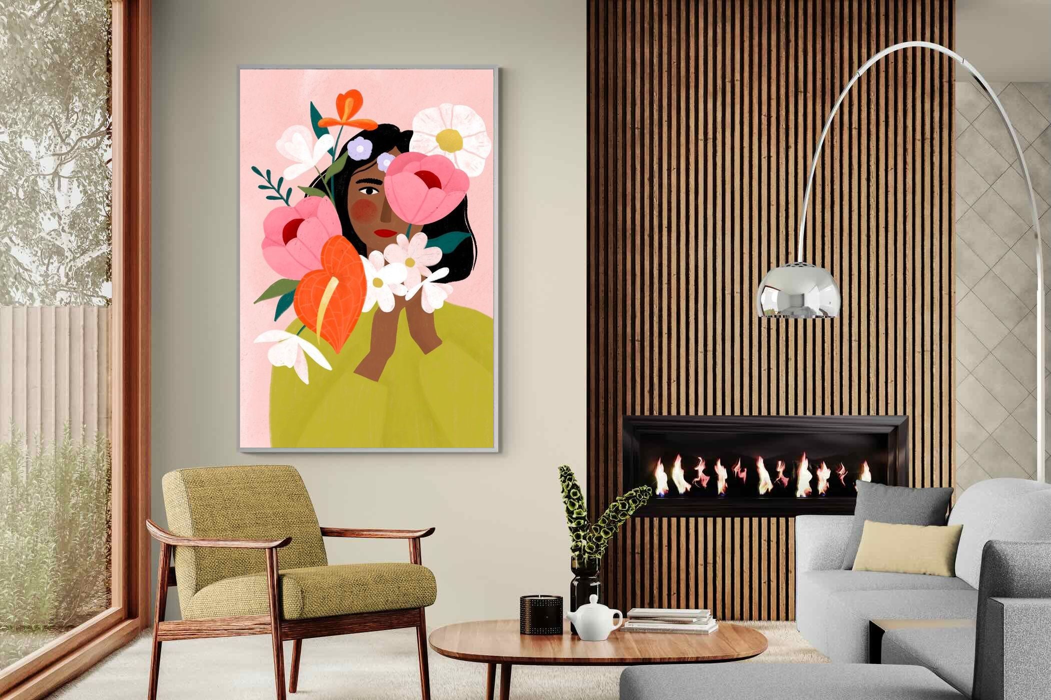 Pixalot ® Woman with Vibrant Flowers