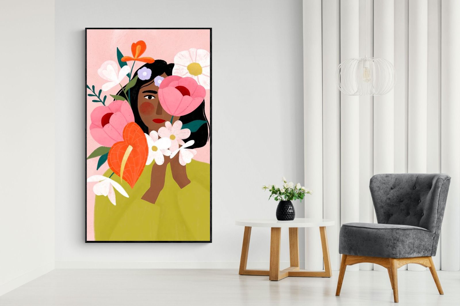 Pixalot ® Woman with Vibrant Flowers