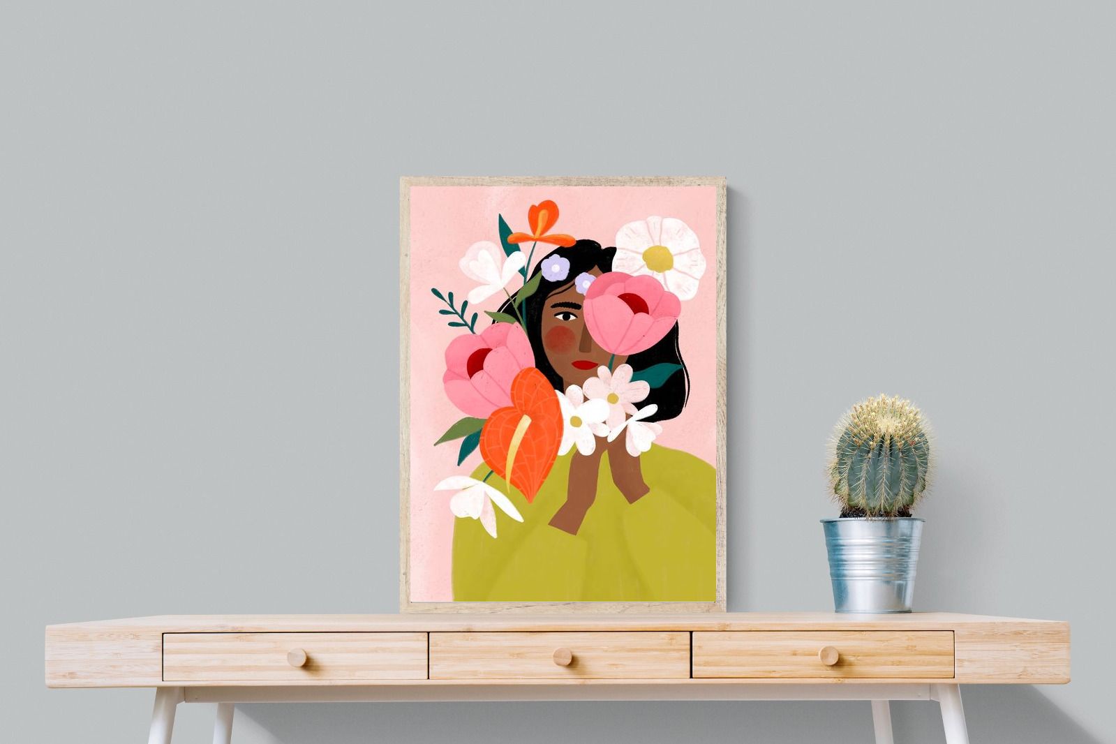 Pixalot ® Woman with Vibrant Flowers