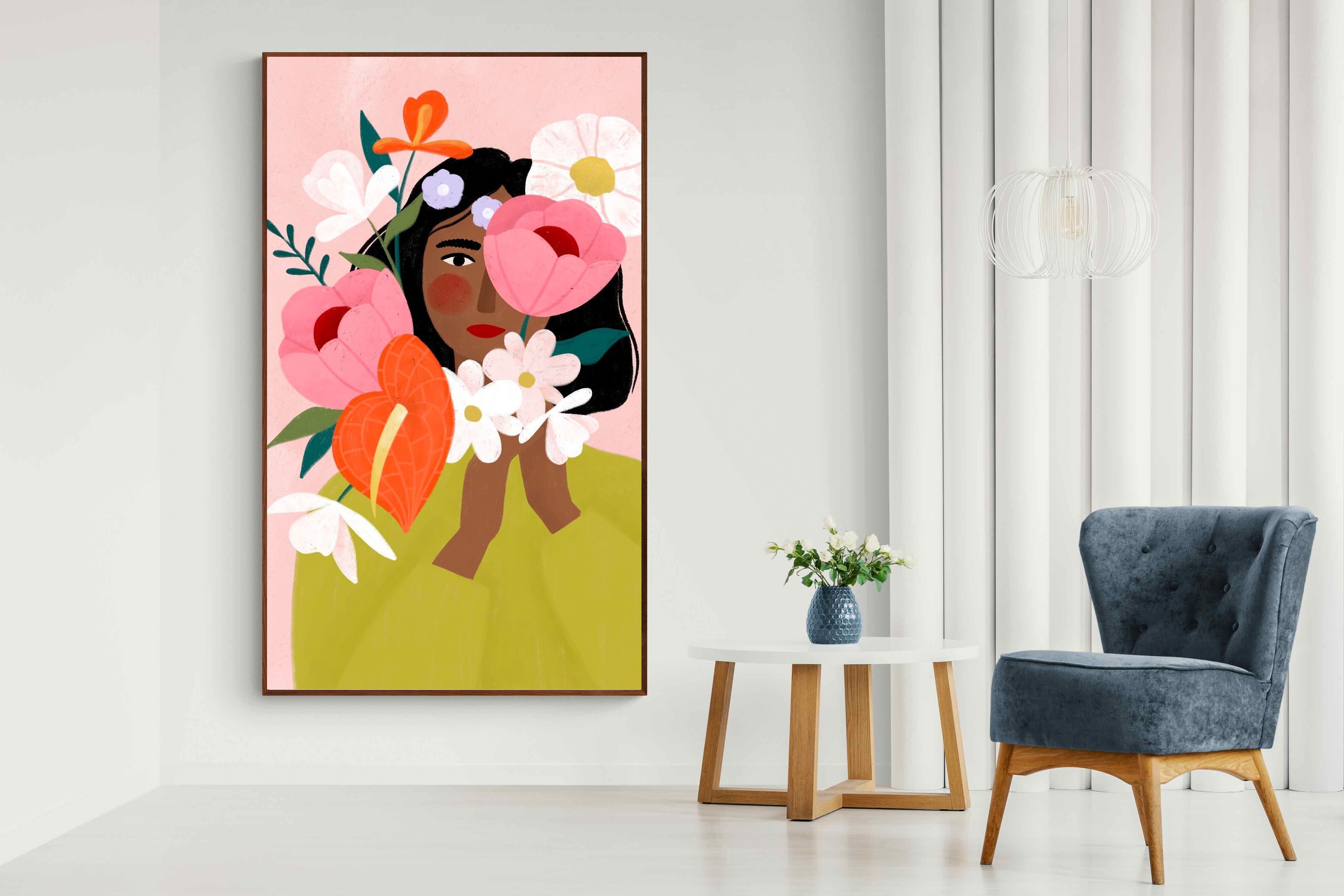 Pixalot ® Woman with Vibrant Flowers