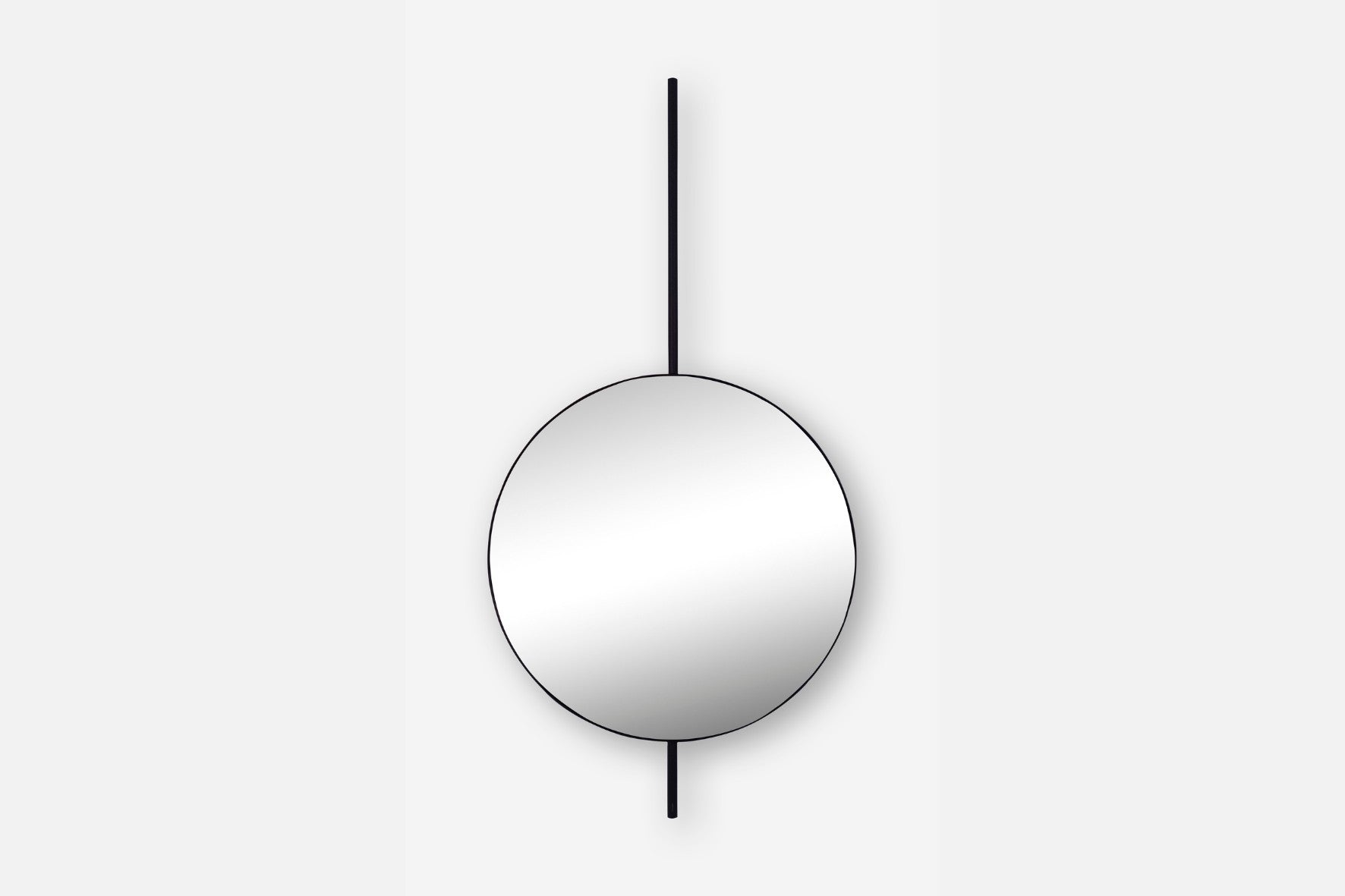 Pole Mirror | SALE-Wall_Art-70cm Diameter-Black-Pixalot