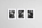 Porsche Speedster Set-Wall_Art-45 x 60cm (x3)-Framed Print-White-Pixalot