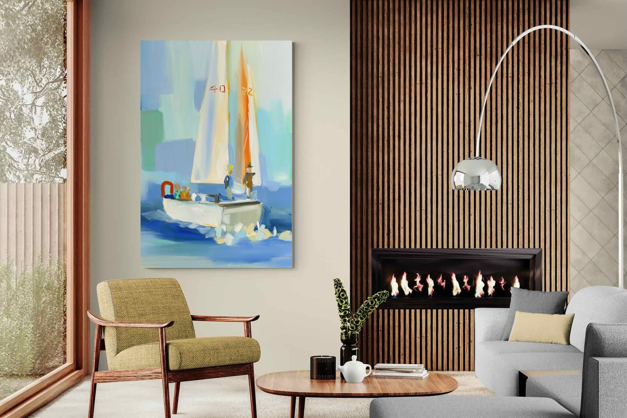 Pixalot Sailboat on the Water