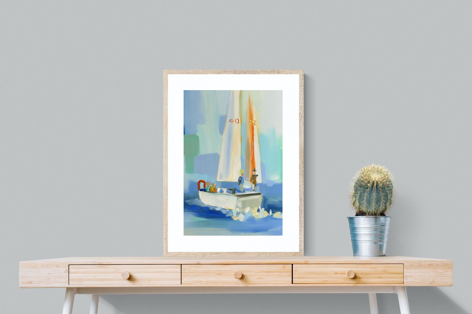 Pixalot Sailboat on the Water