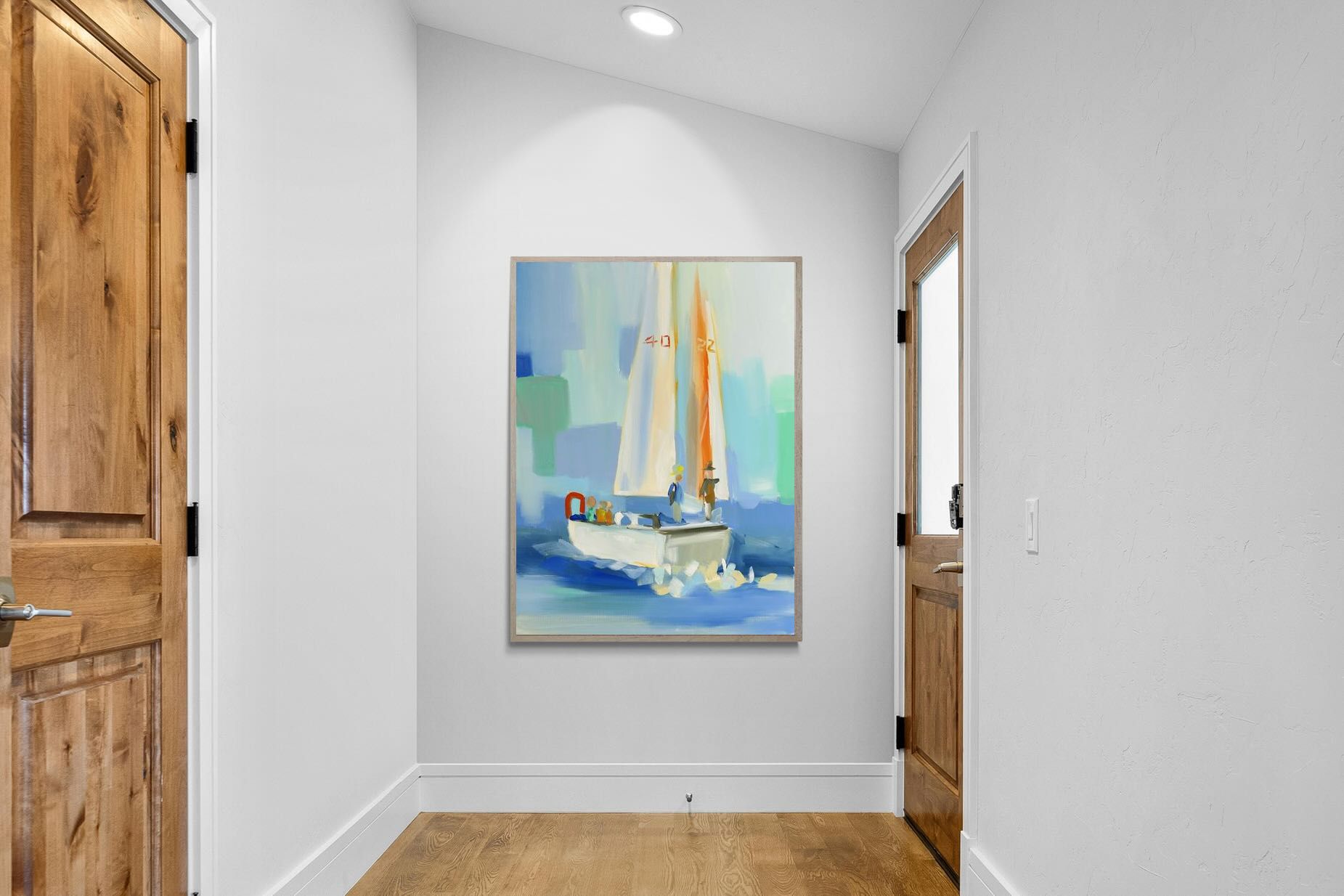 Pixalot Sailboat on the Water