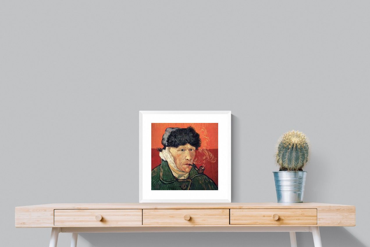 Pixalot Self-Portrait with Bandaged Ear and Pipe