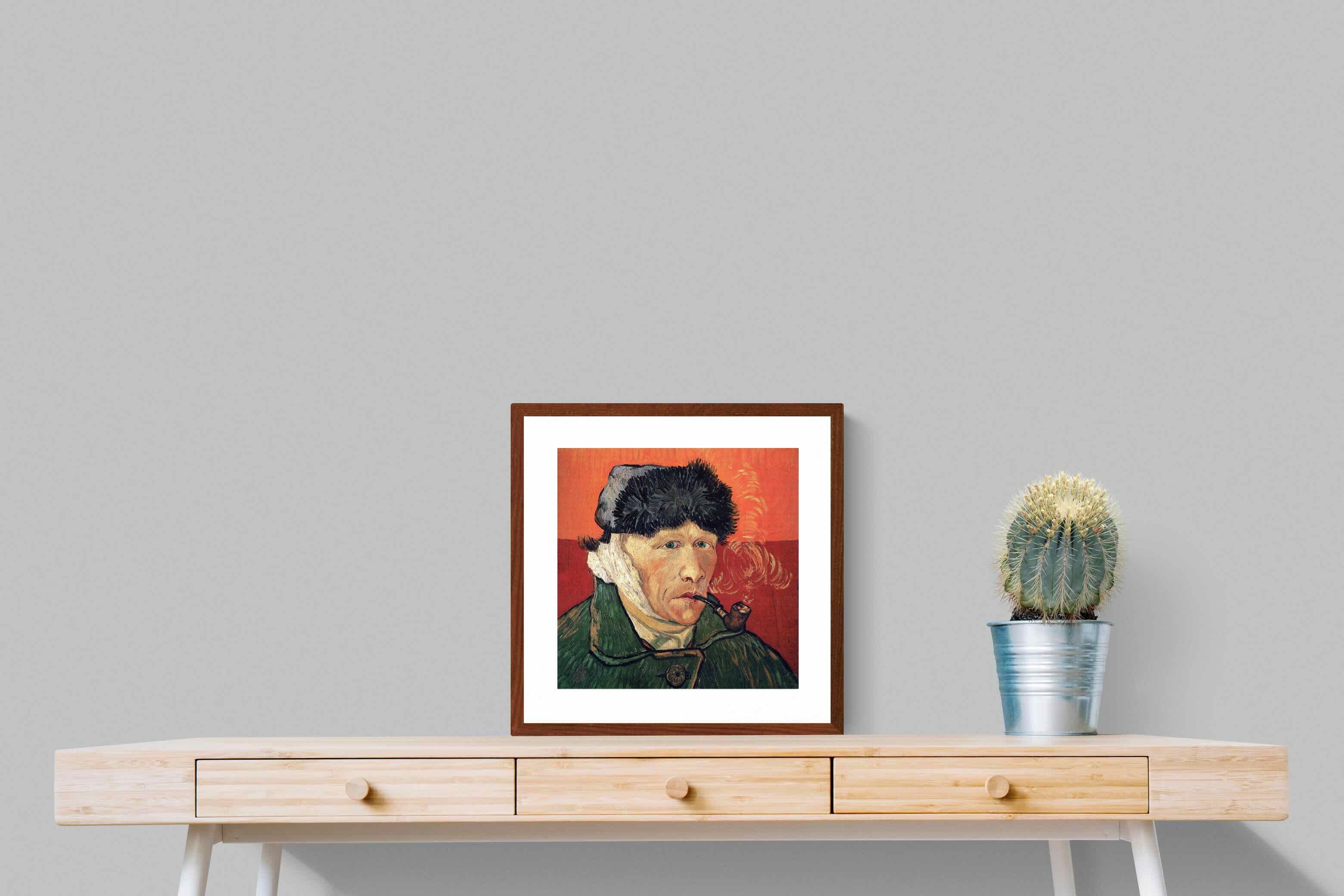 Pixalot Self-Portrait with Bandaged Ear and Pipe