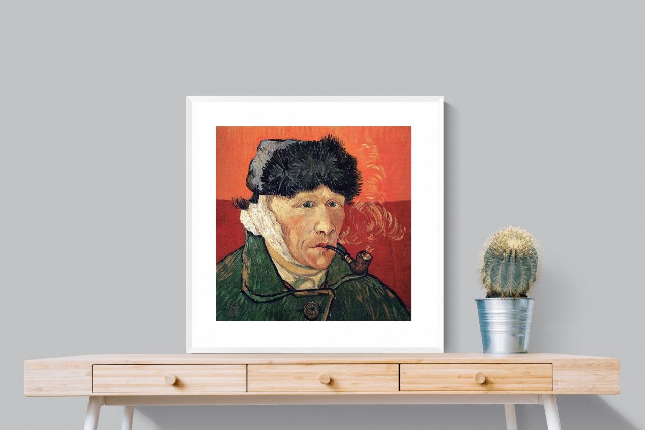 Pixalot Self-Portrait with Bandaged Ear and Pipe