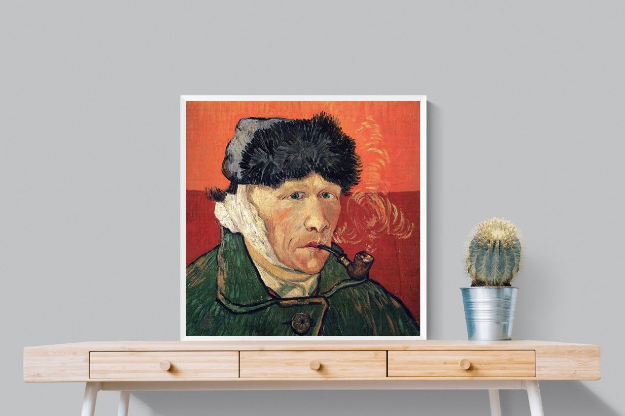 Pixalot Self-Portrait with Bandaged Ear and Pipe
