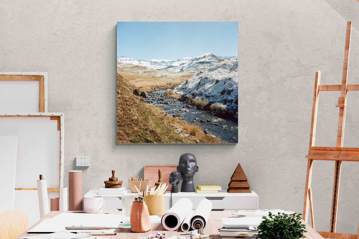 Pixalot ® Snowy Mountain River Valley