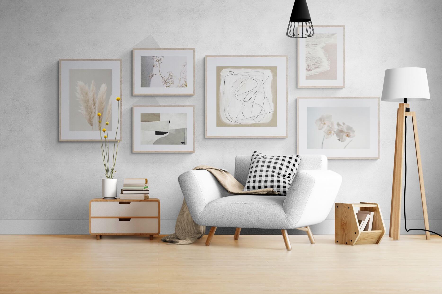 Soft & Tranquil Gallery Wall Set-Wall_Art-Framed Print-Wood-Pixalot