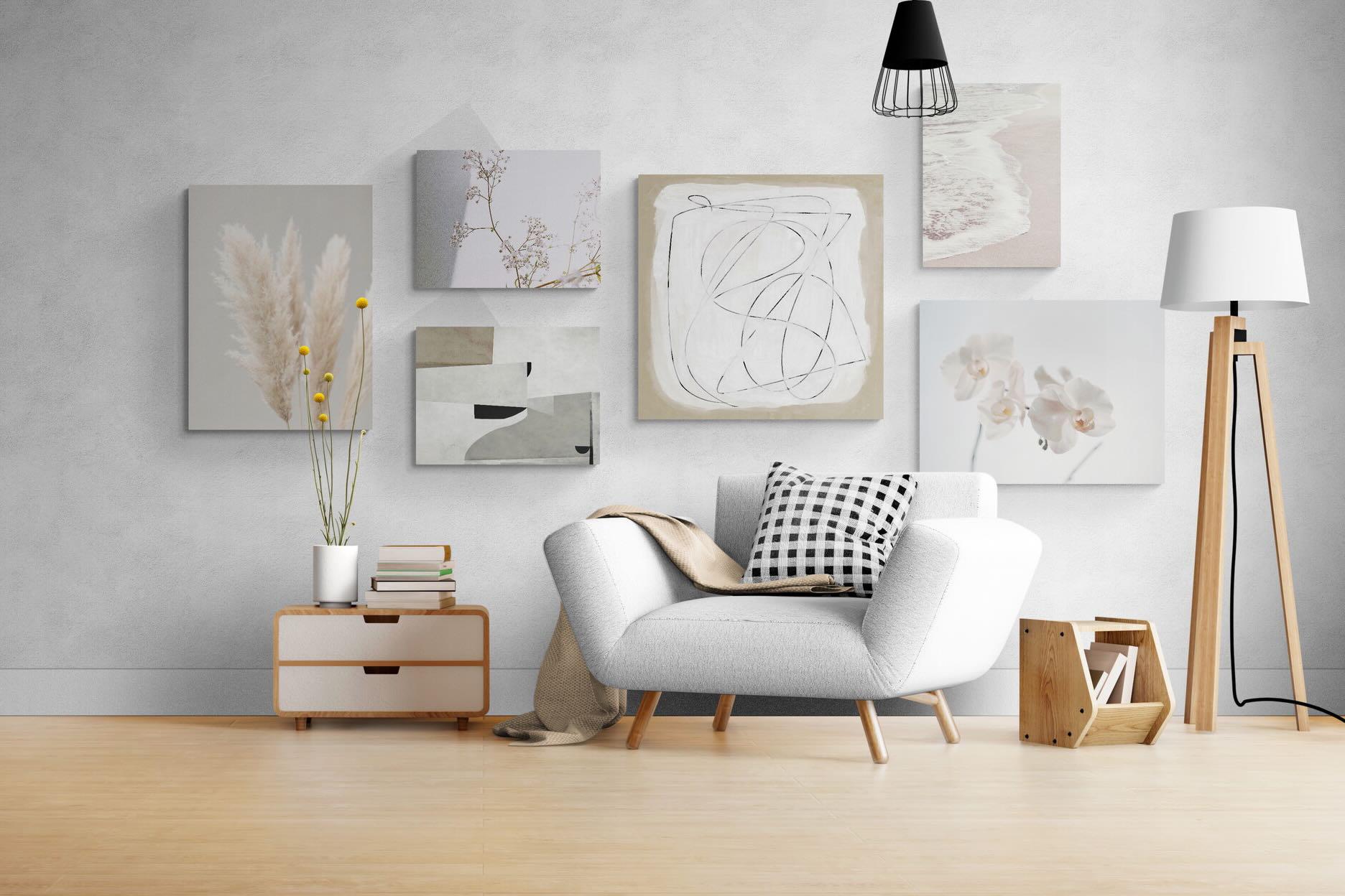 Soft & Tranquil Gallery Wall Set-Wall_Art-Mounted Canvas-No Frame-Pixalot