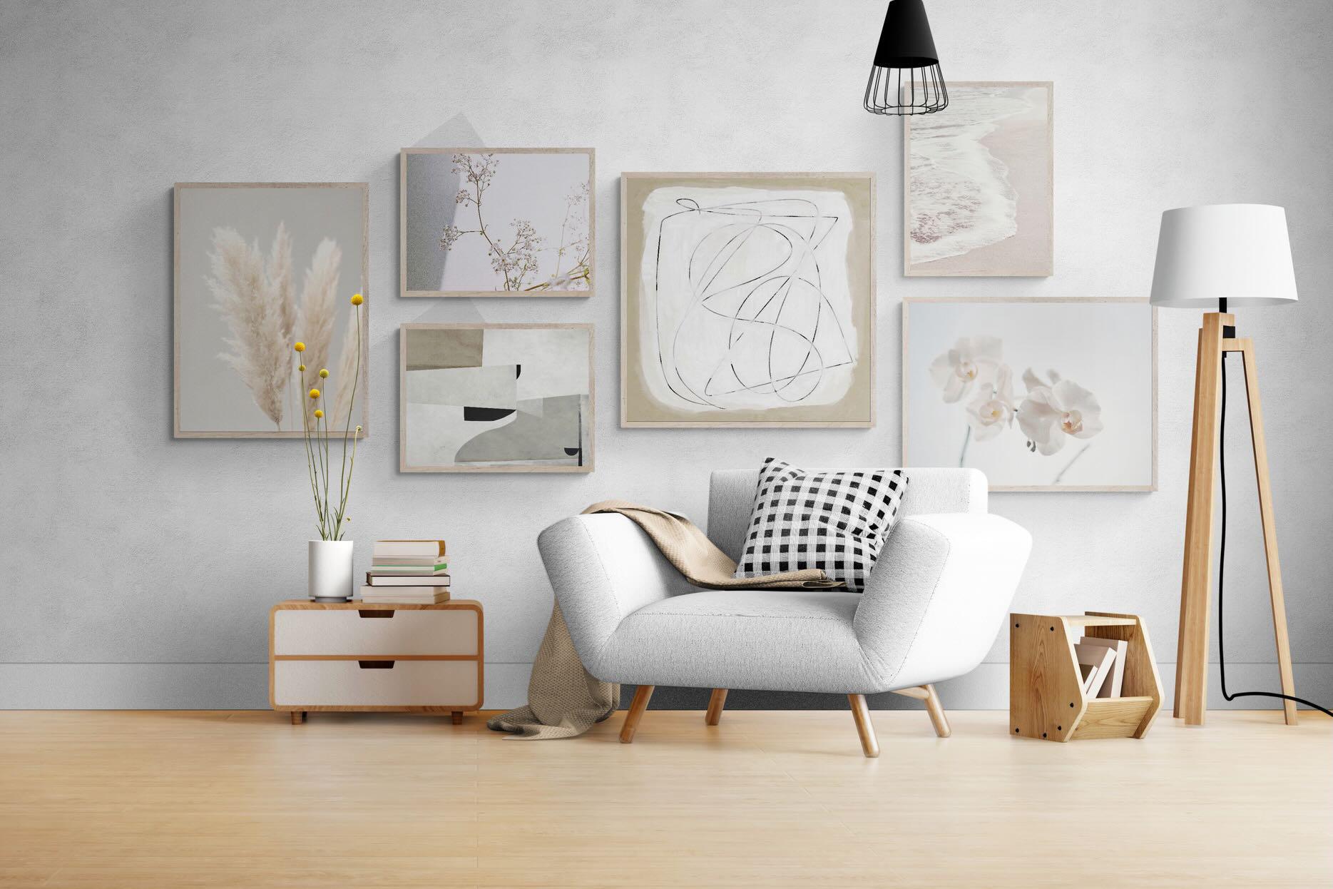 Soft & Tranquil Gallery Wall Set-Wall_Art-Mounted Canvas-Wood-Pixalot