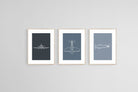 Spitfire Set-Wall_Art-45 x 60cm (x3)-Framed Print-Wood-Pixalot