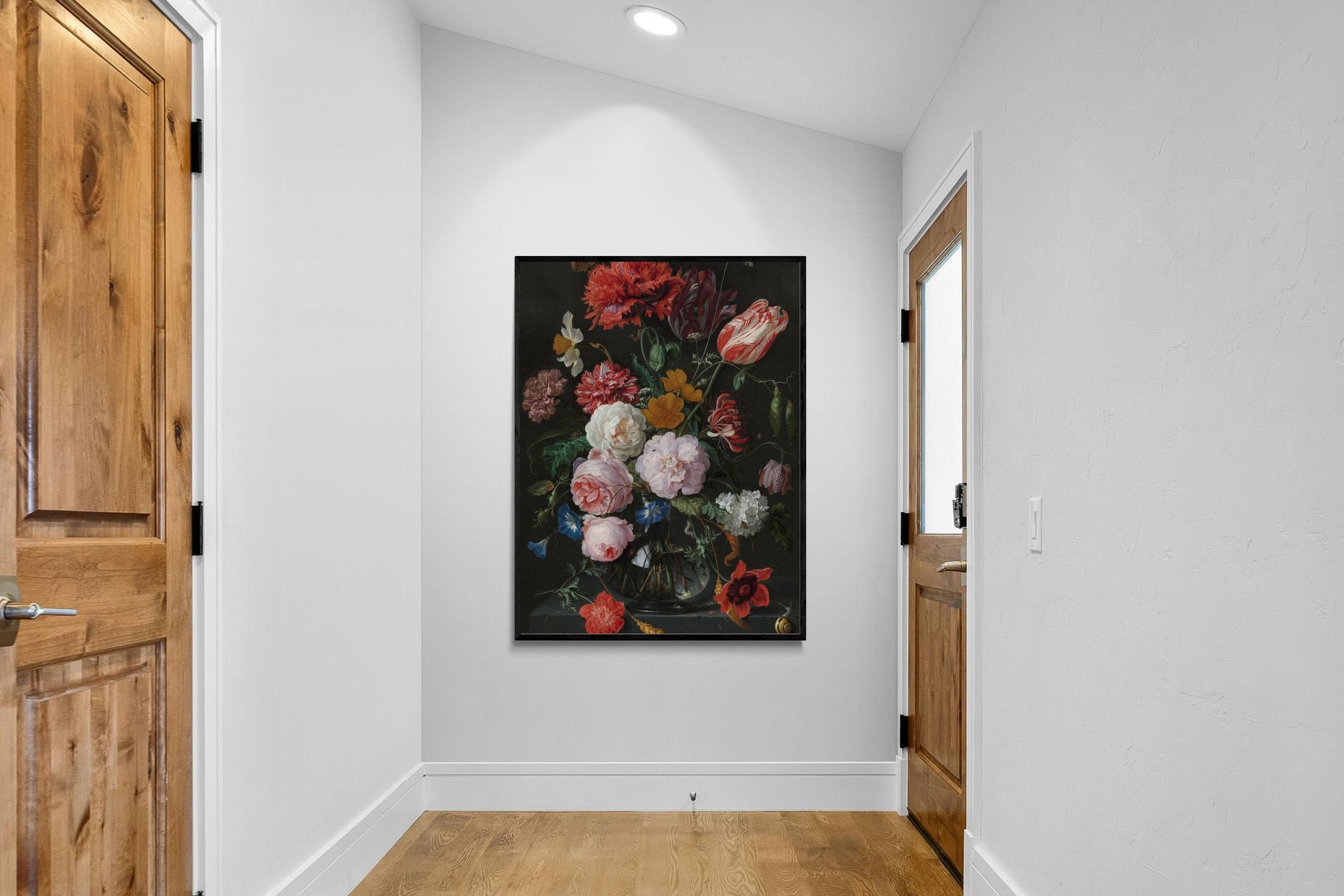 Pixalot Still Life with Flowers in a Glass Vase