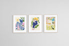 Stylish Loungers-Wall_Art-45 x 60cm (x3)-Framed Print-Wood-Pixalot