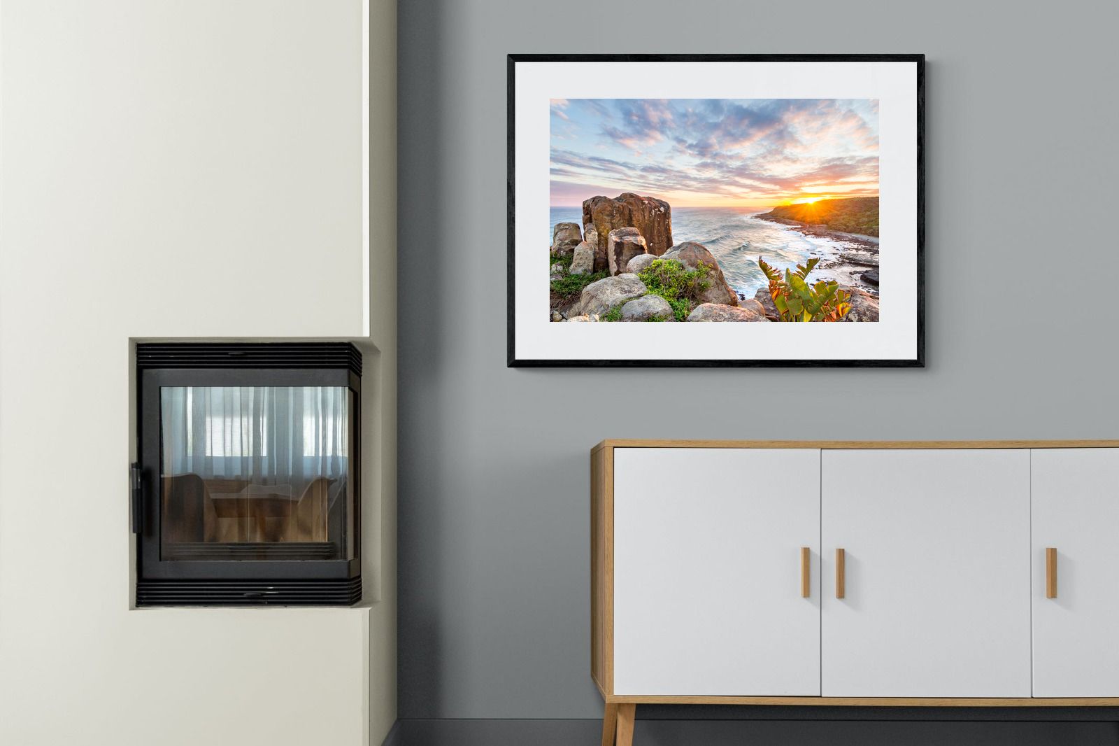 Pixalot Sunrise Over Rocky Bluff