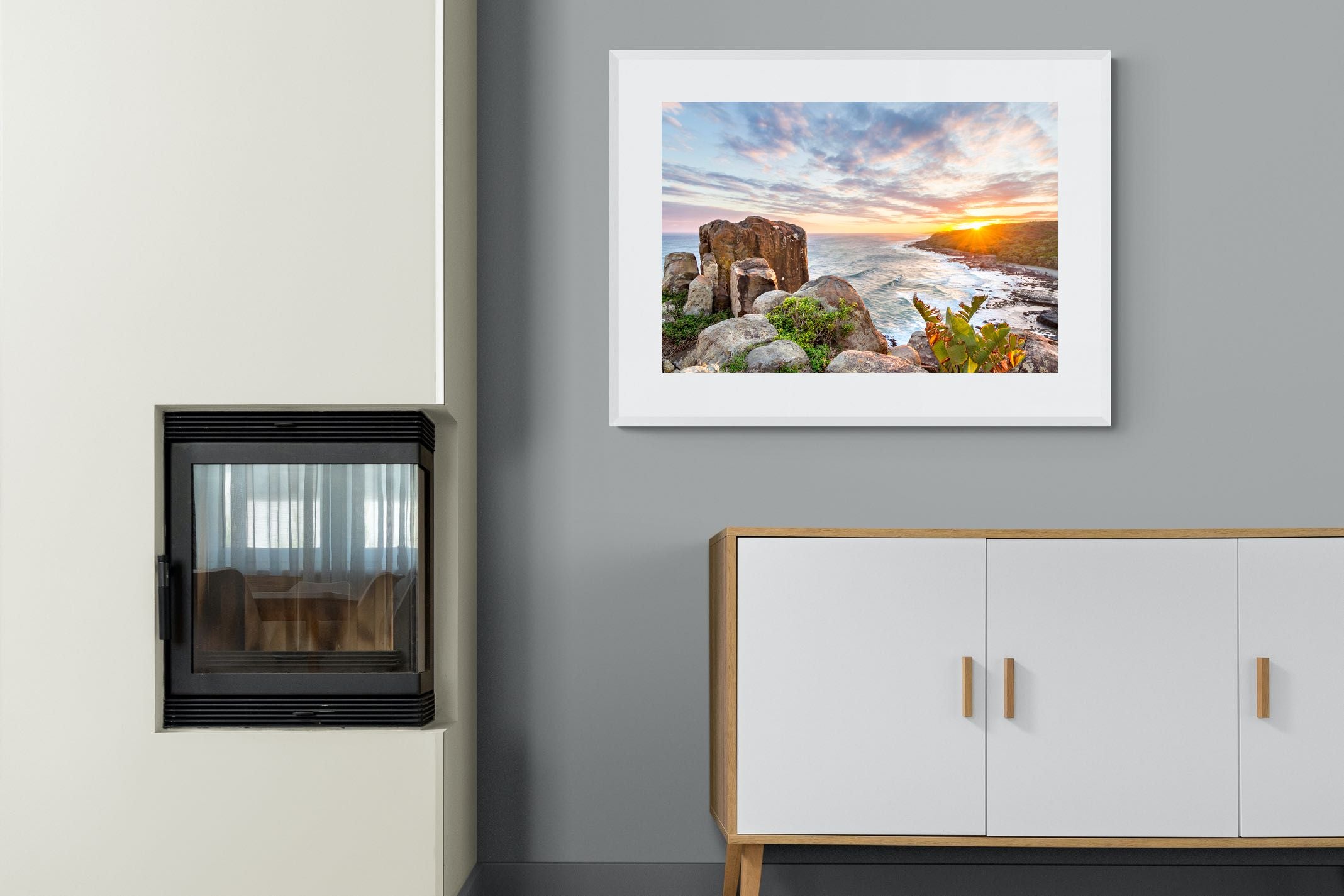 Pixalot Sunrise Over Rocky Bluff